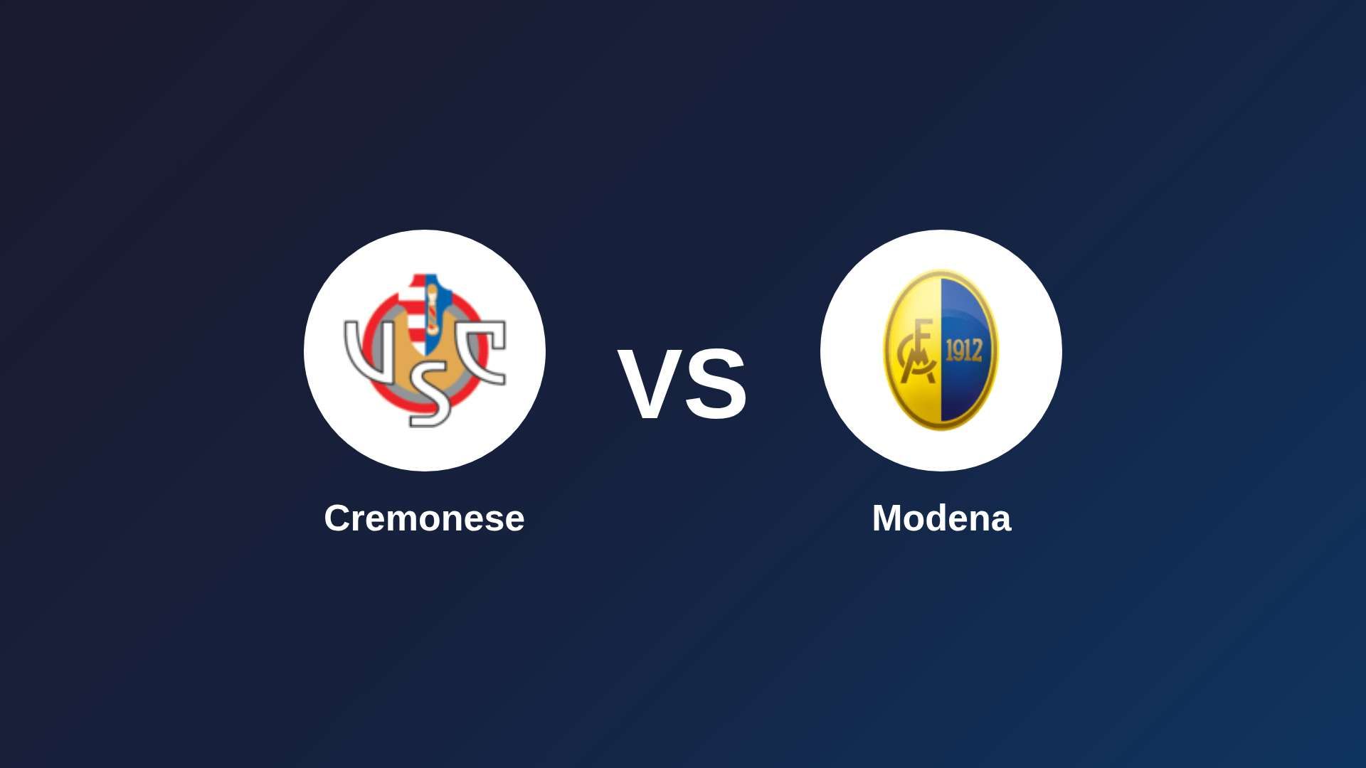 Cremonese vs Modena