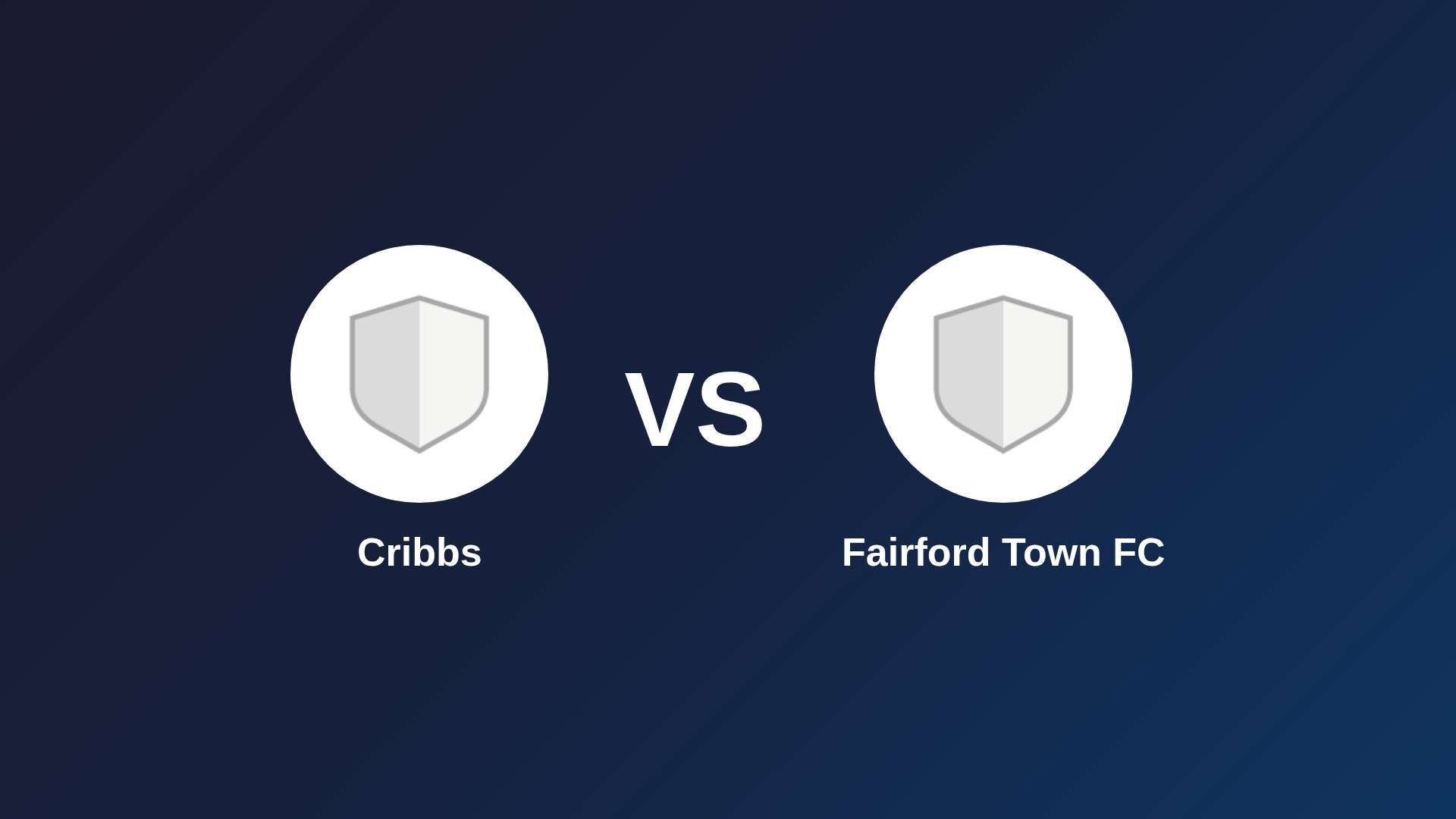 Cribbs vs Fairford Town FC