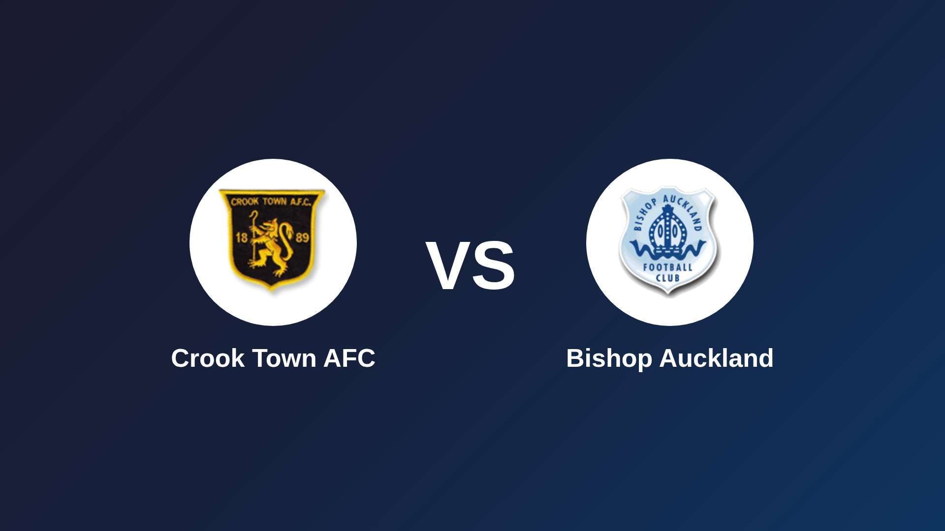 Crook Town AFC vs Bishop Auckland