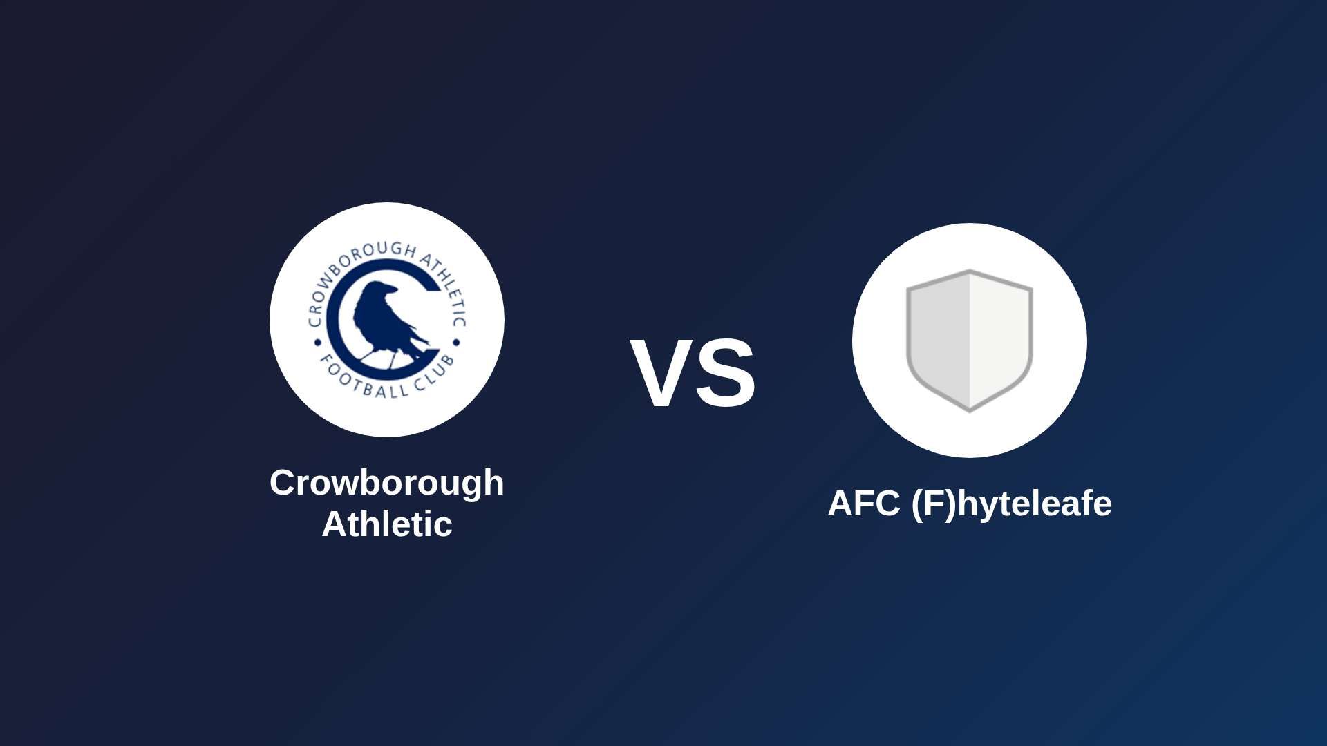 Crowborough Athletic vs AFC (F)hyteleafe