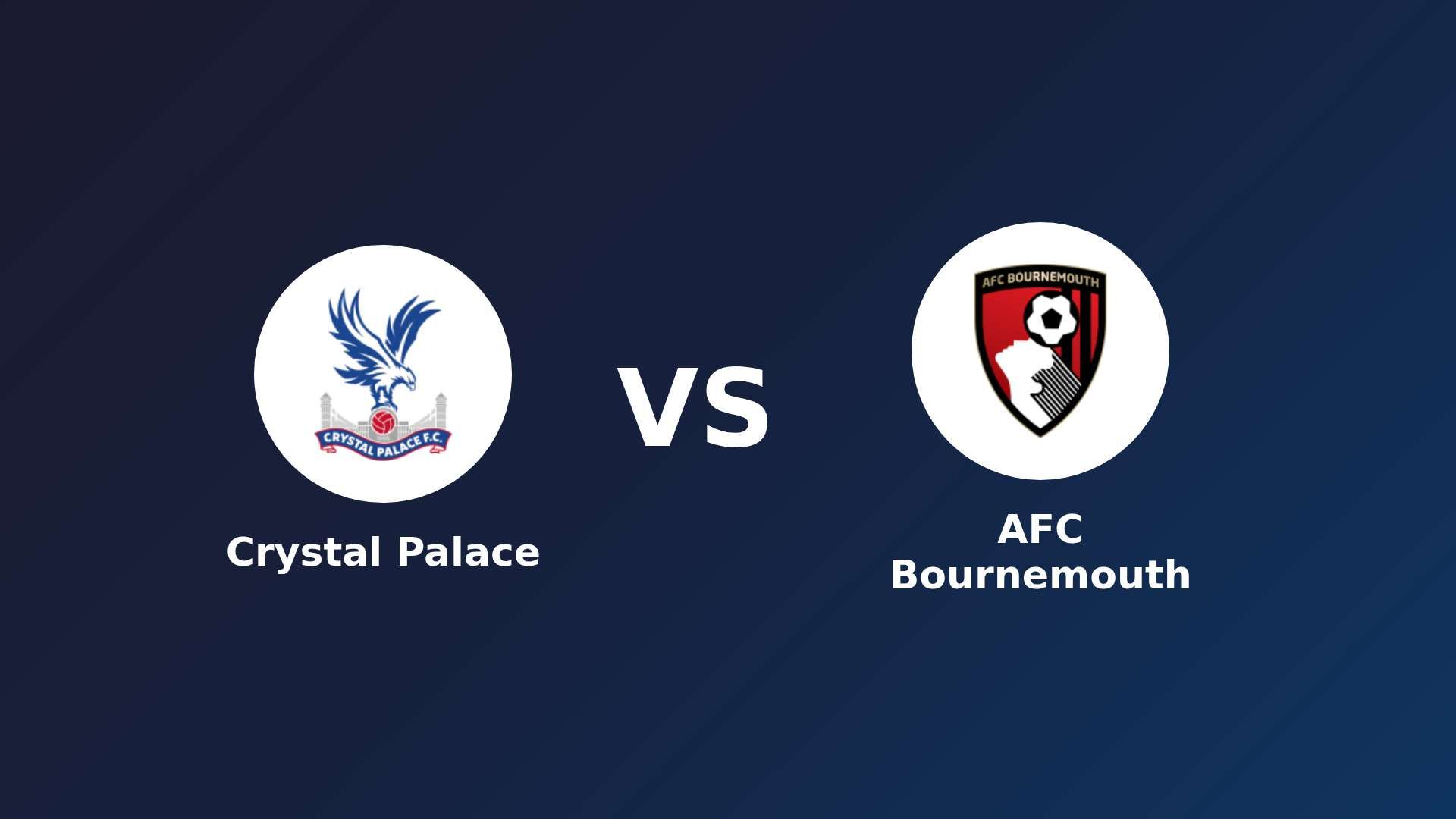 Crystal Palace vs AFC Bournemouth