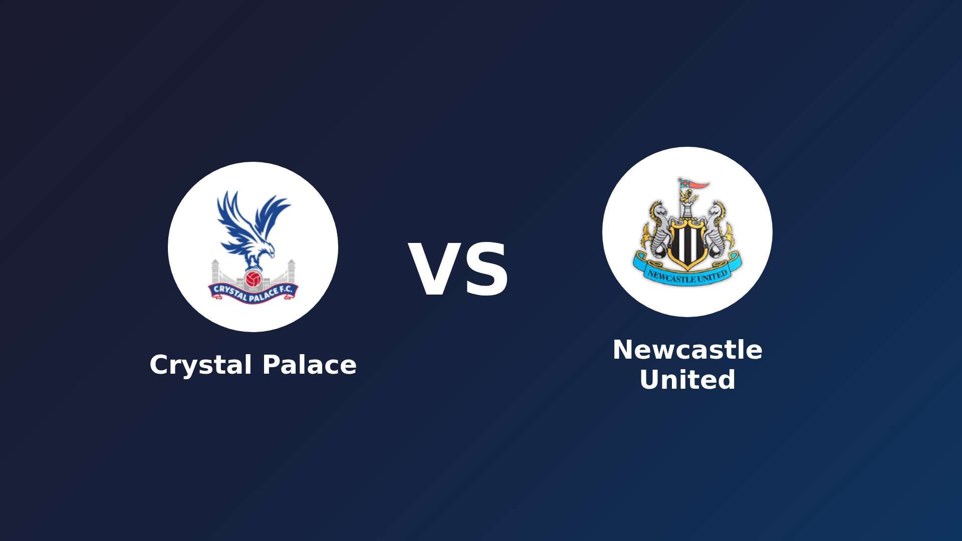 Crystal Palace vs Newcastle United