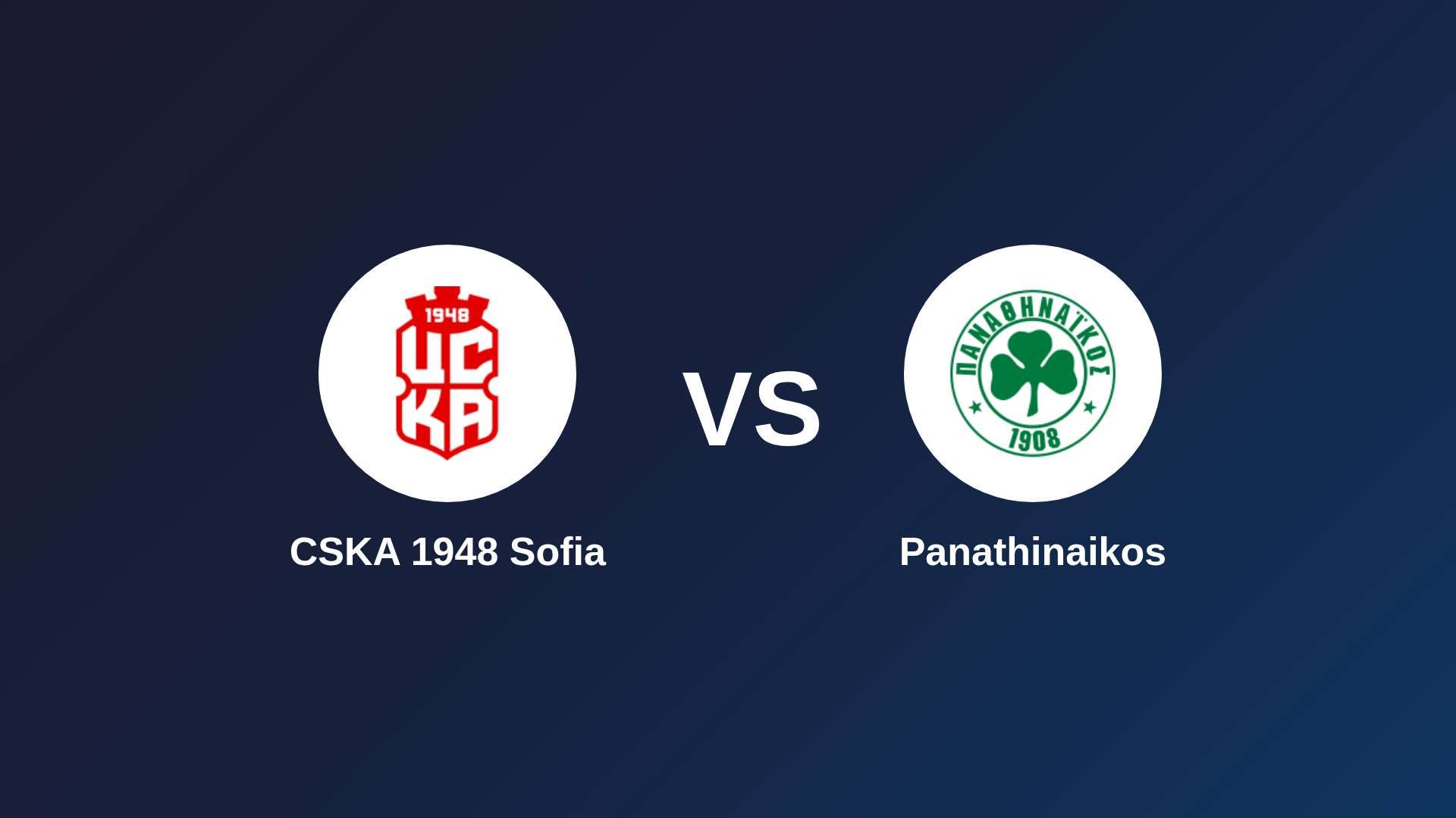 CSKA 1948 Sofia vs Panathinaikos