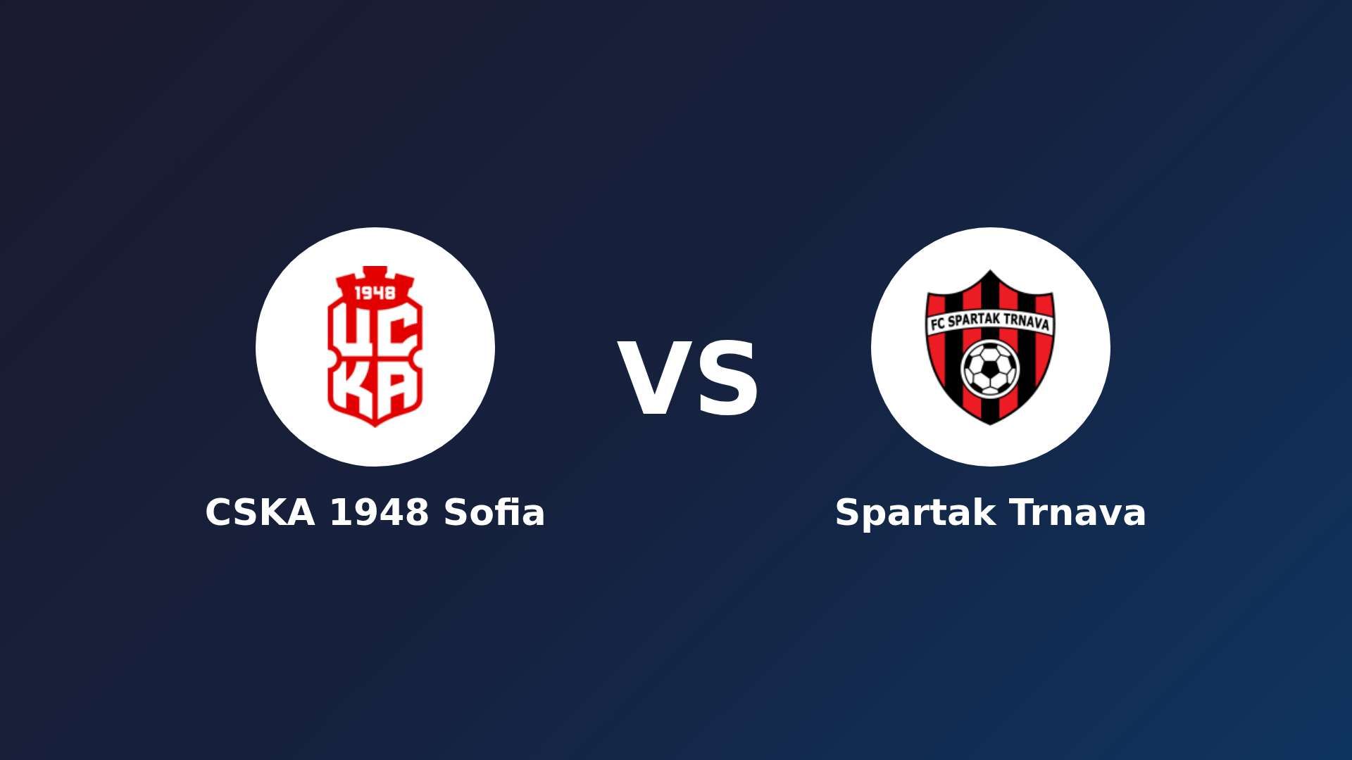 CSKA 1948 Sofia vs Spartak Trnava