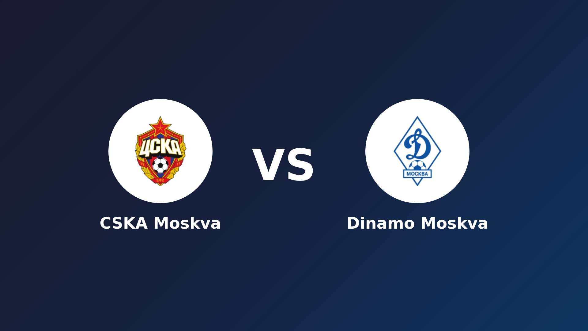 CSKA Moskva vs Dinamo Moskva