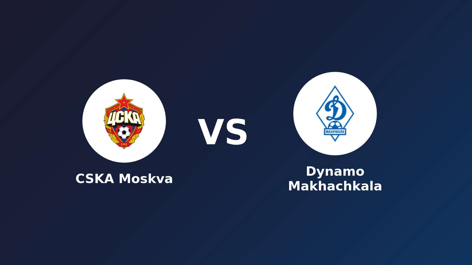 CSKA Moskva vs Dynamo Makhachkala