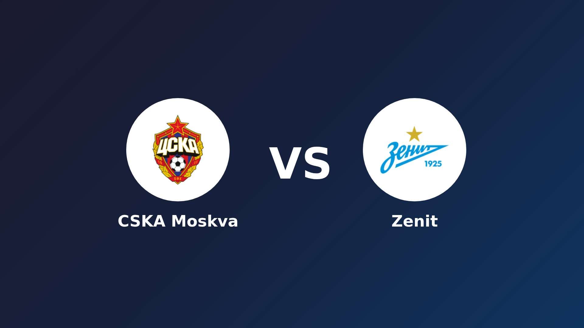 CSKA Moskva vs Zenit