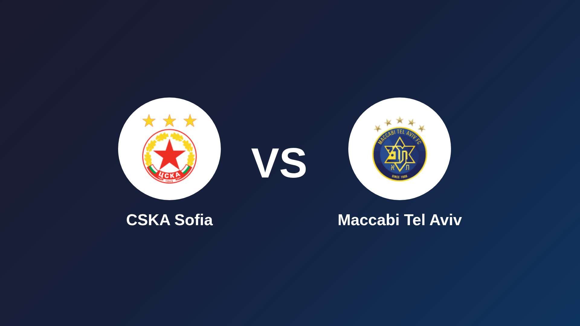 CSKA Sofia vs Maccabi Tel Aviv