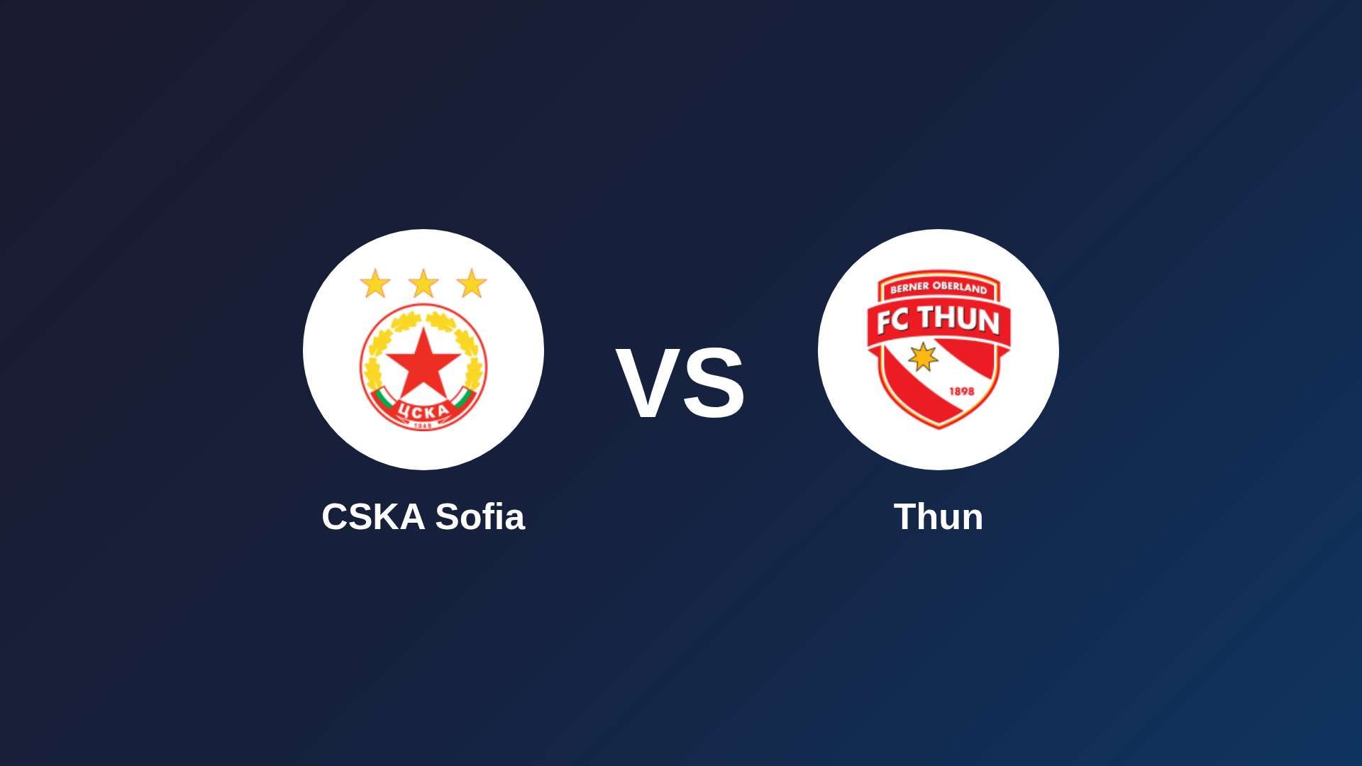 CSKA Sofia vs Thun