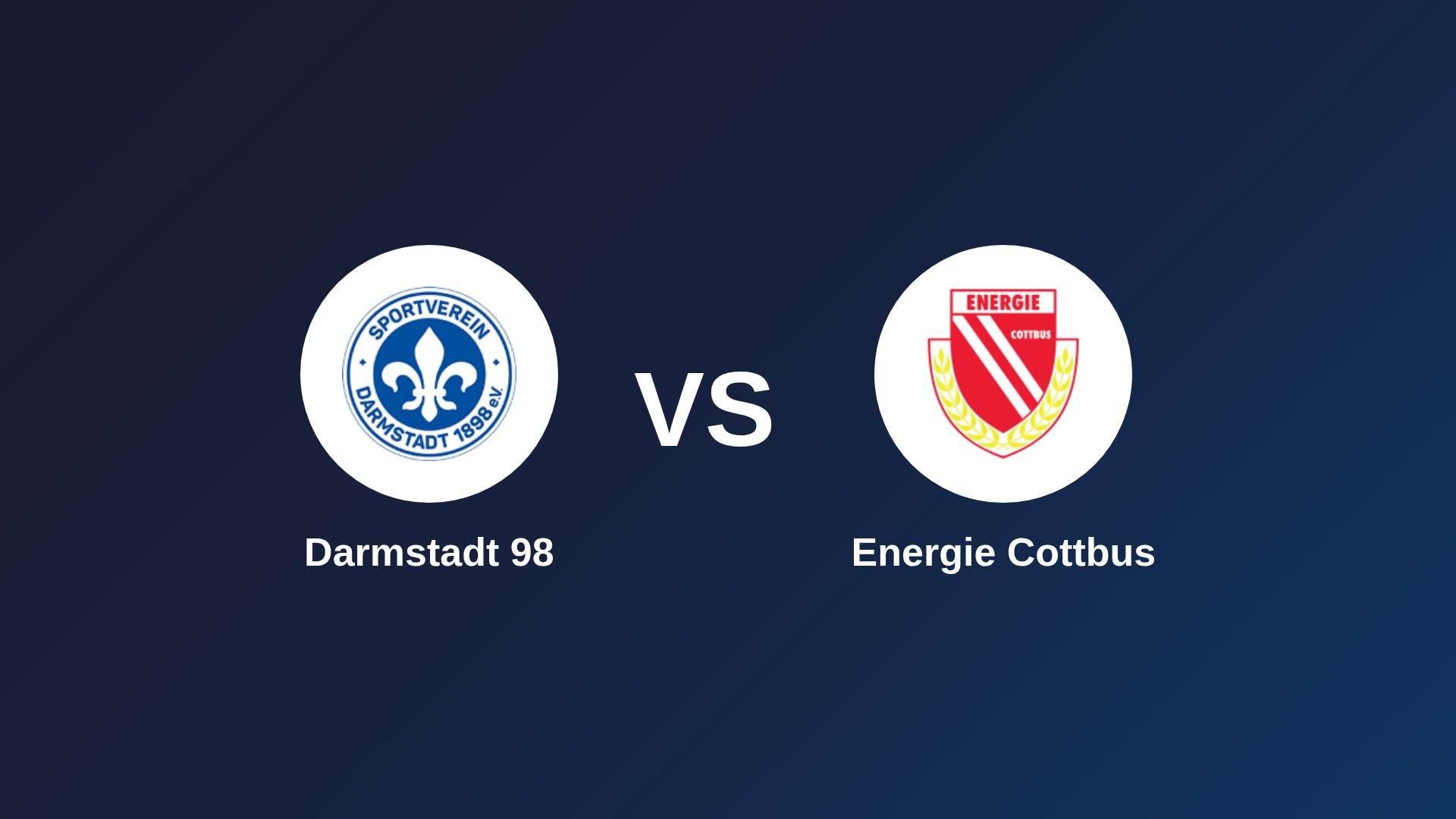 Darmstadt 98 vs Energie Cottbus
