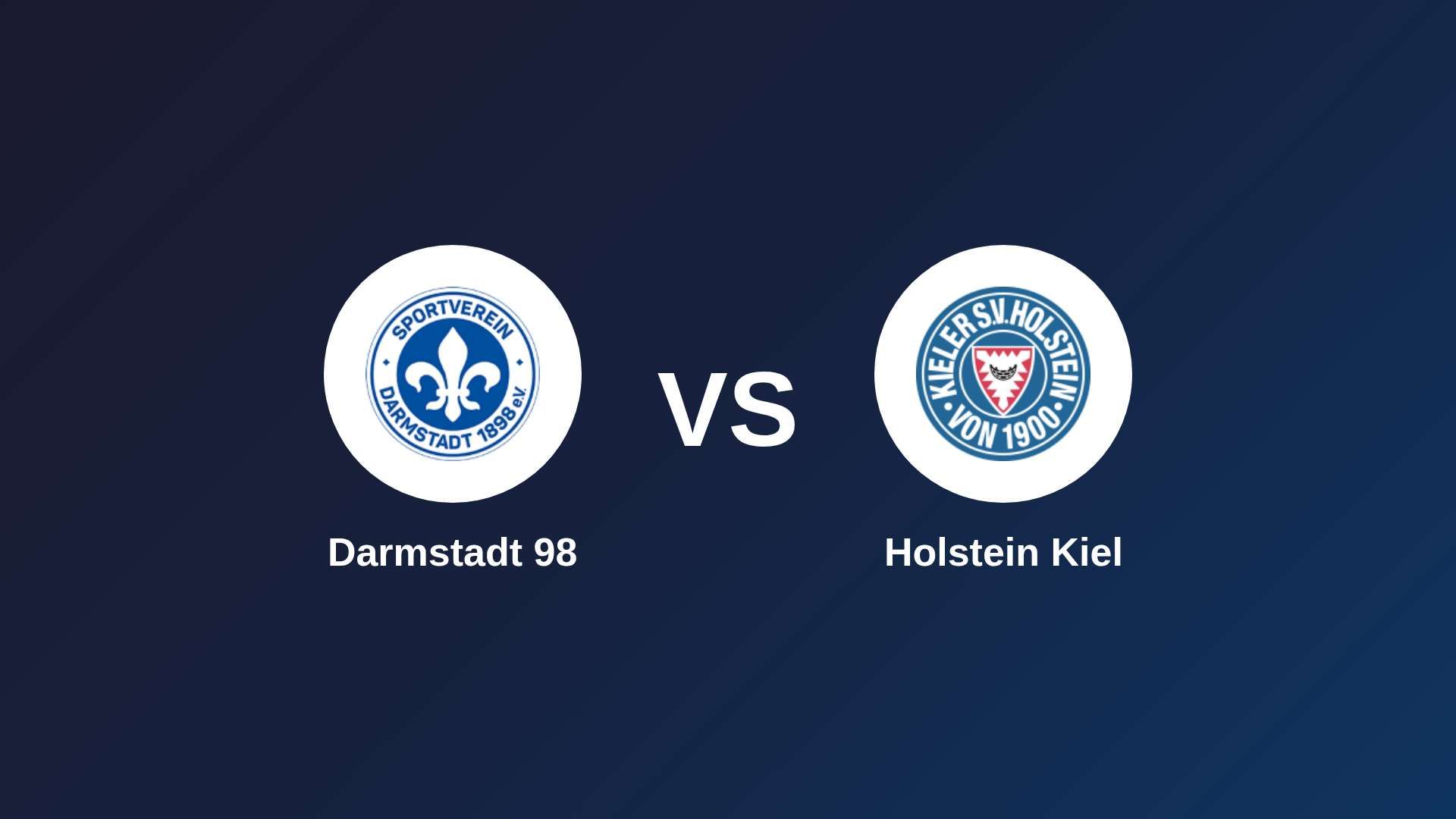 Darmstadt 98 vs Holstein Kiel