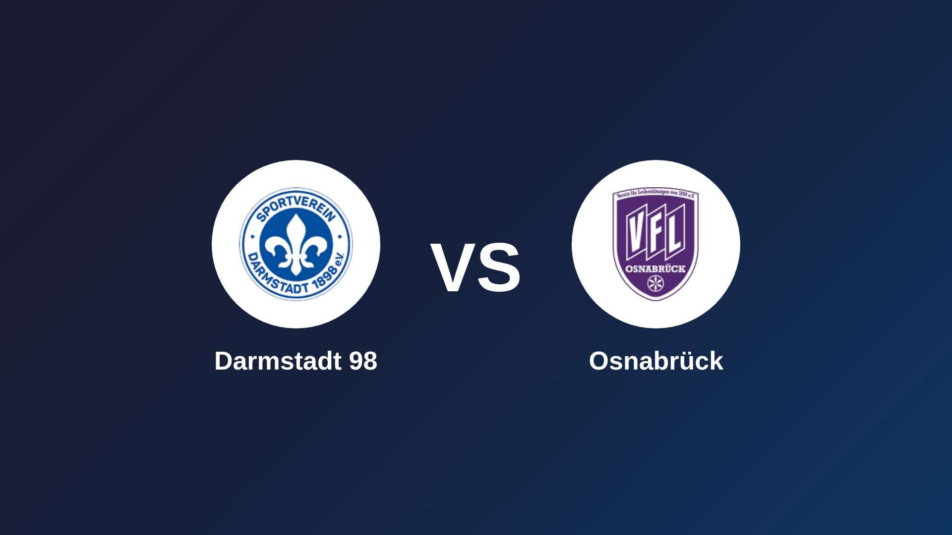 Darmstadt 98 vs Osnabrück