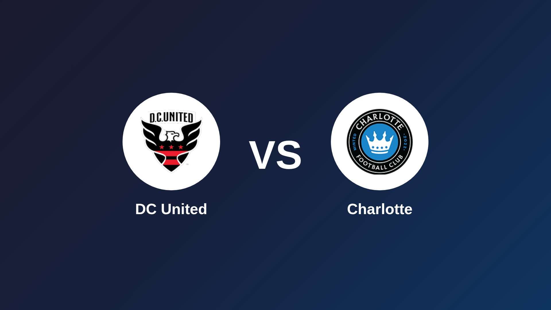 DC United vs Charlotte