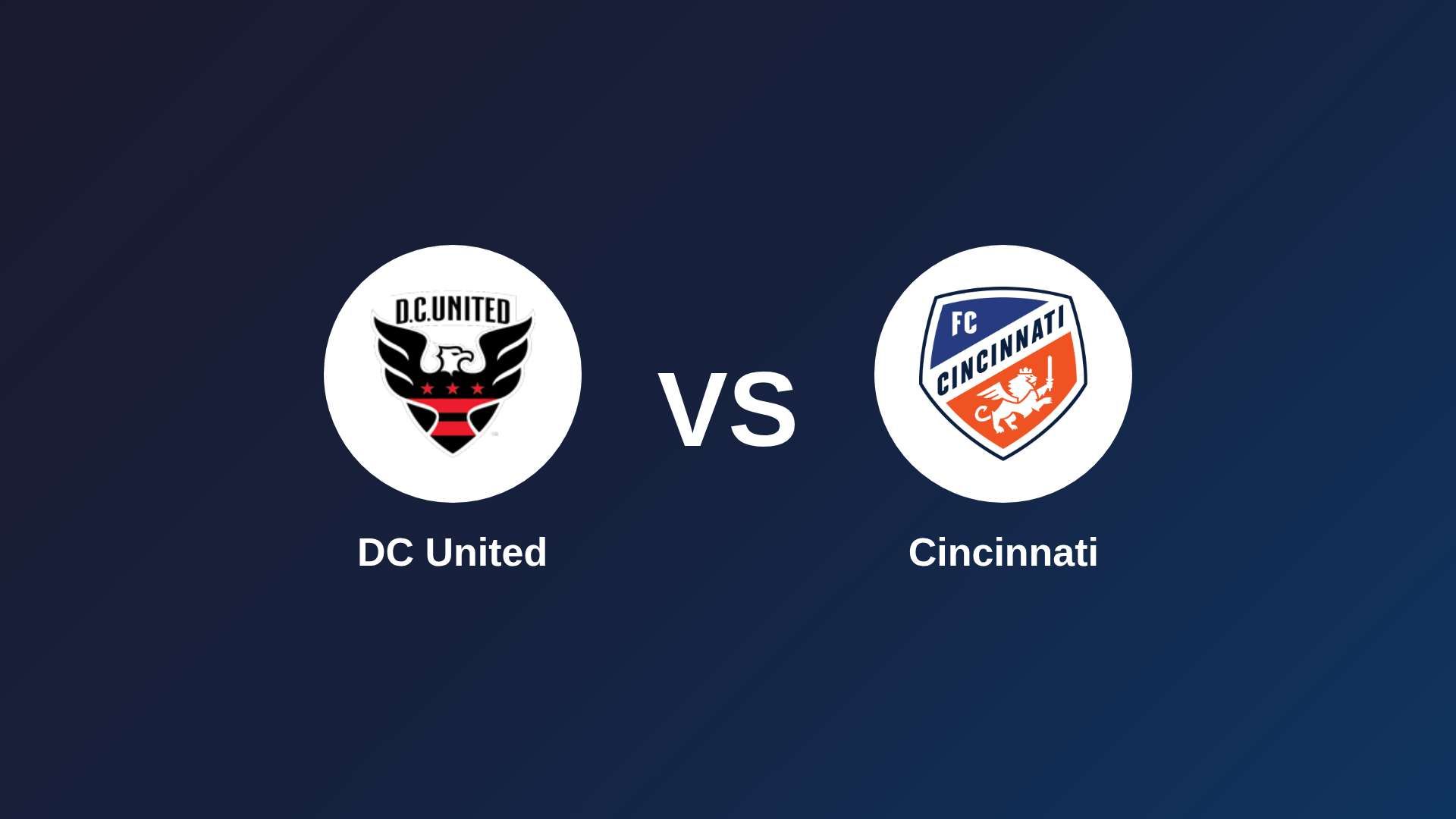DC United vs Cincinnati