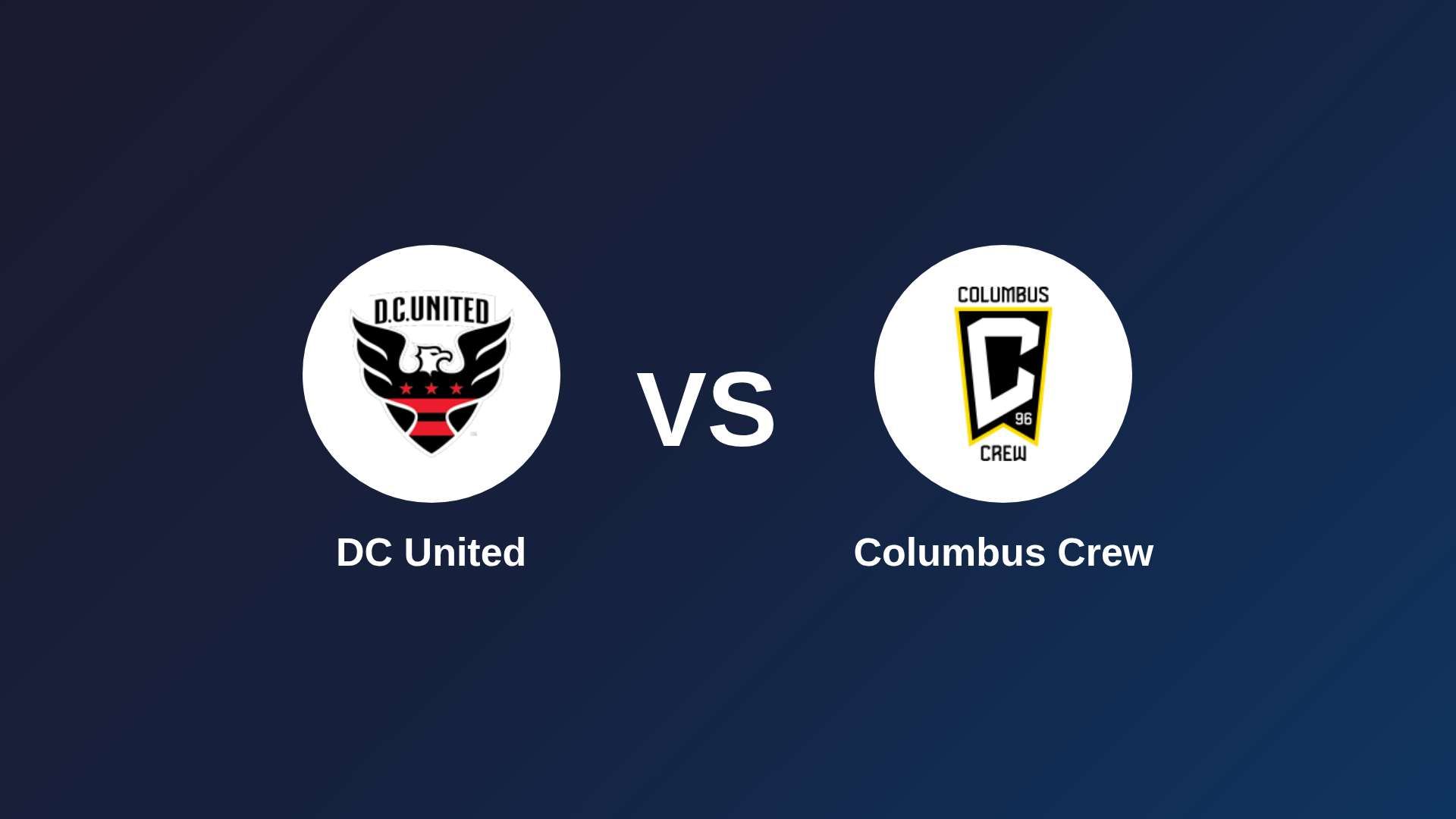 DC United vs Columbus Crew