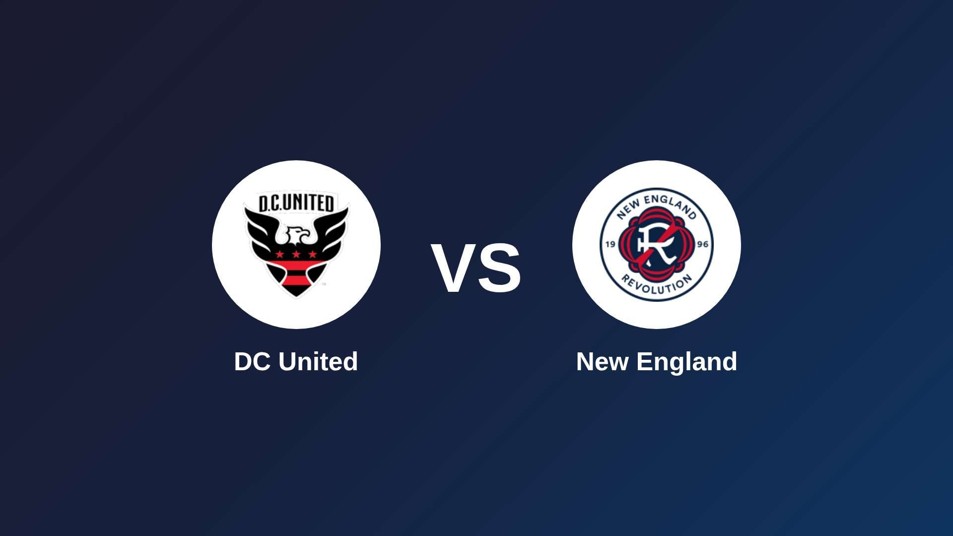 DC United vs New England