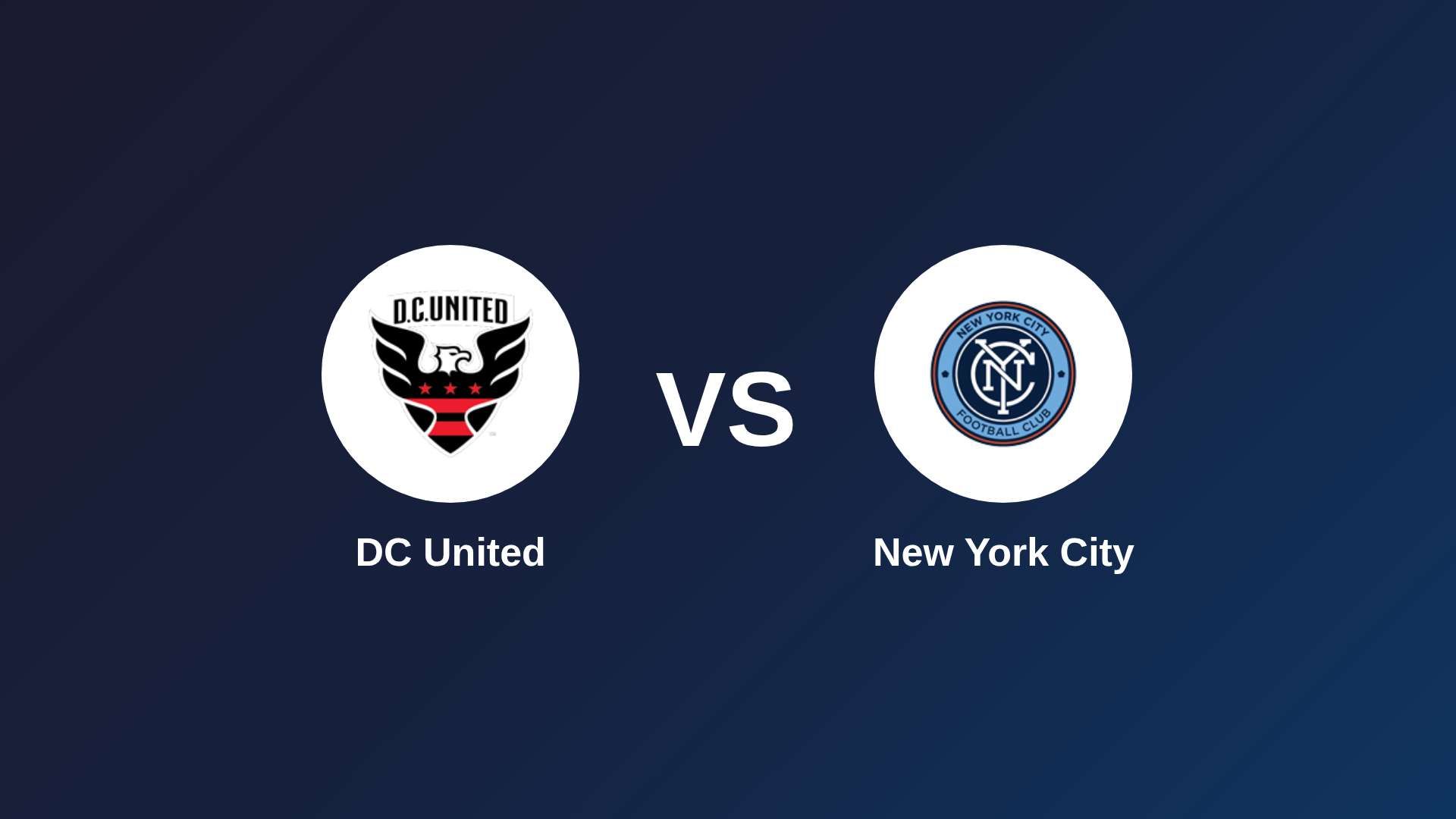 DC United vs New York City