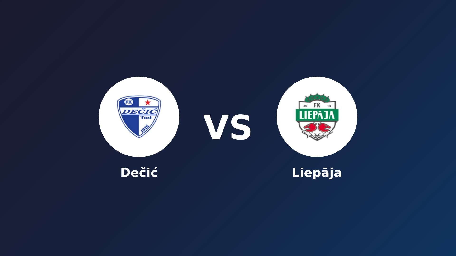Dečić vs Liepāja