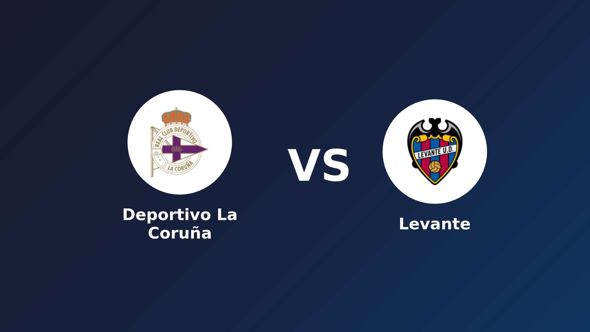 Deportivo La Coruña vs Levante