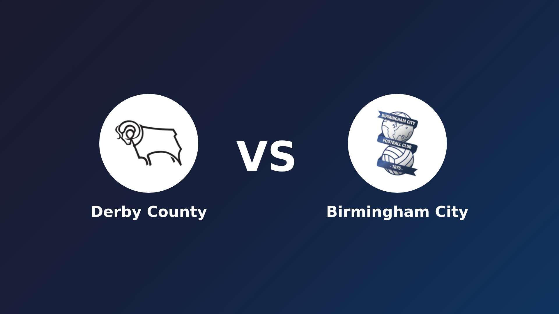 Derby County vs Birmingham City
