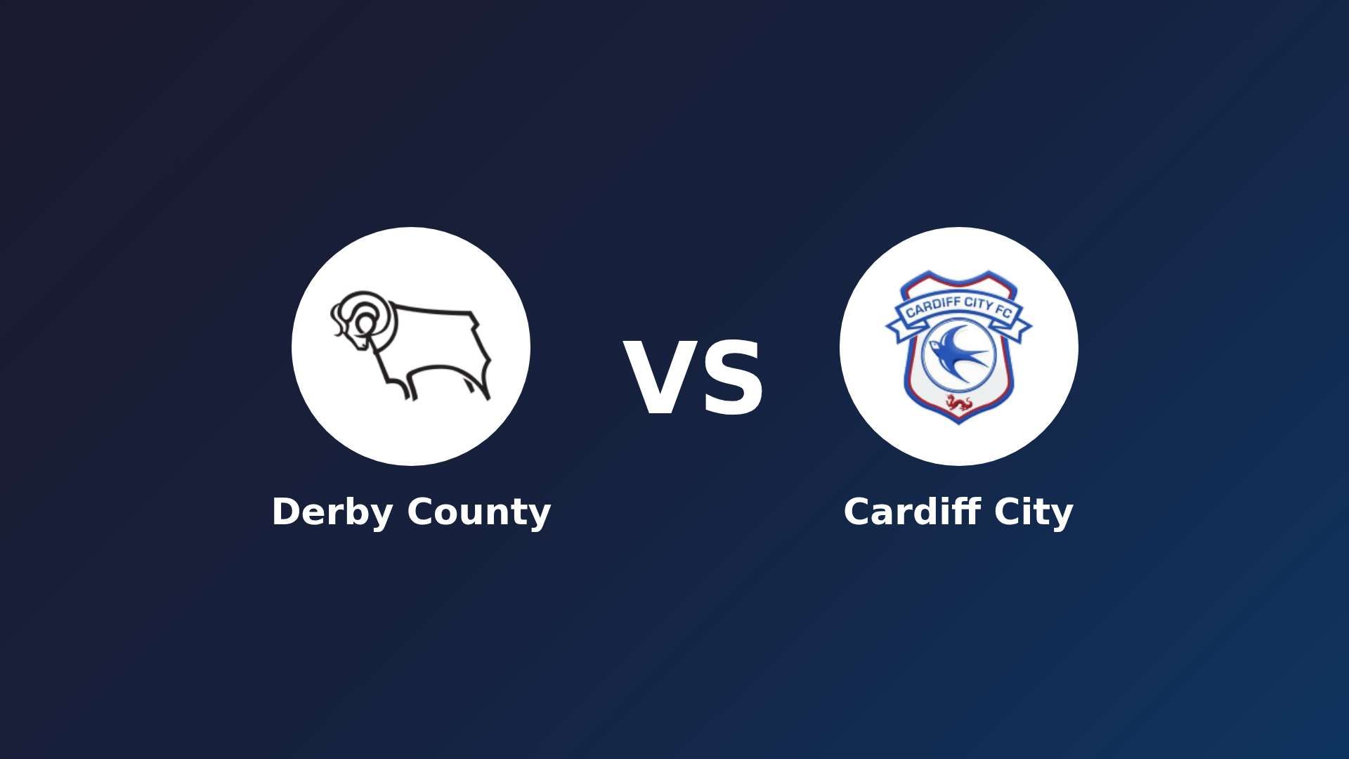 Derby County vs Cardiff City