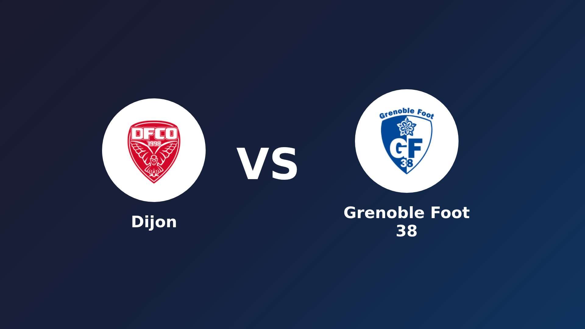 Dijon vs Grenoble Foot 38