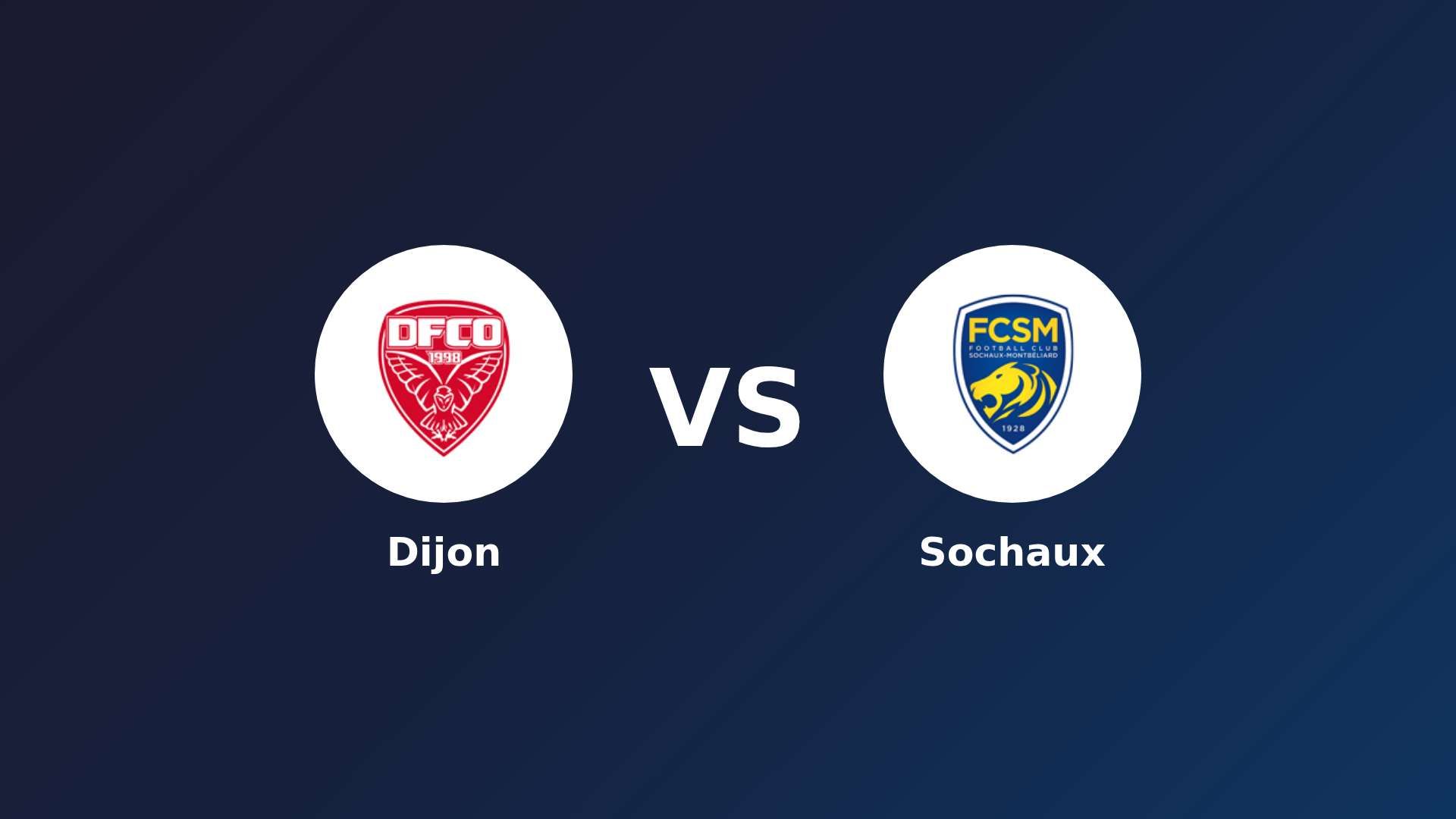 Dijon vs Sochaux
