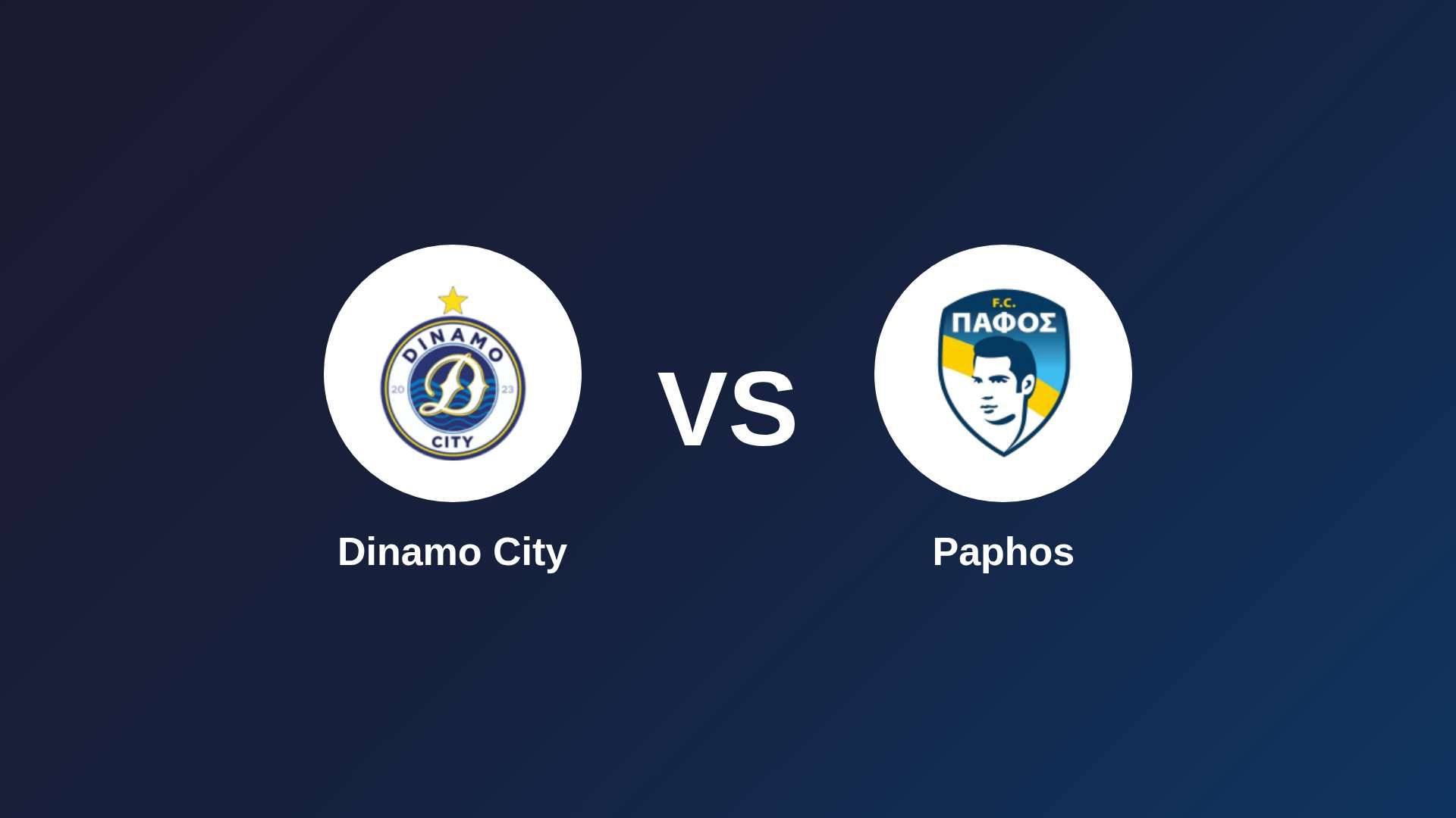 Dinamo City vs Pafos FC
