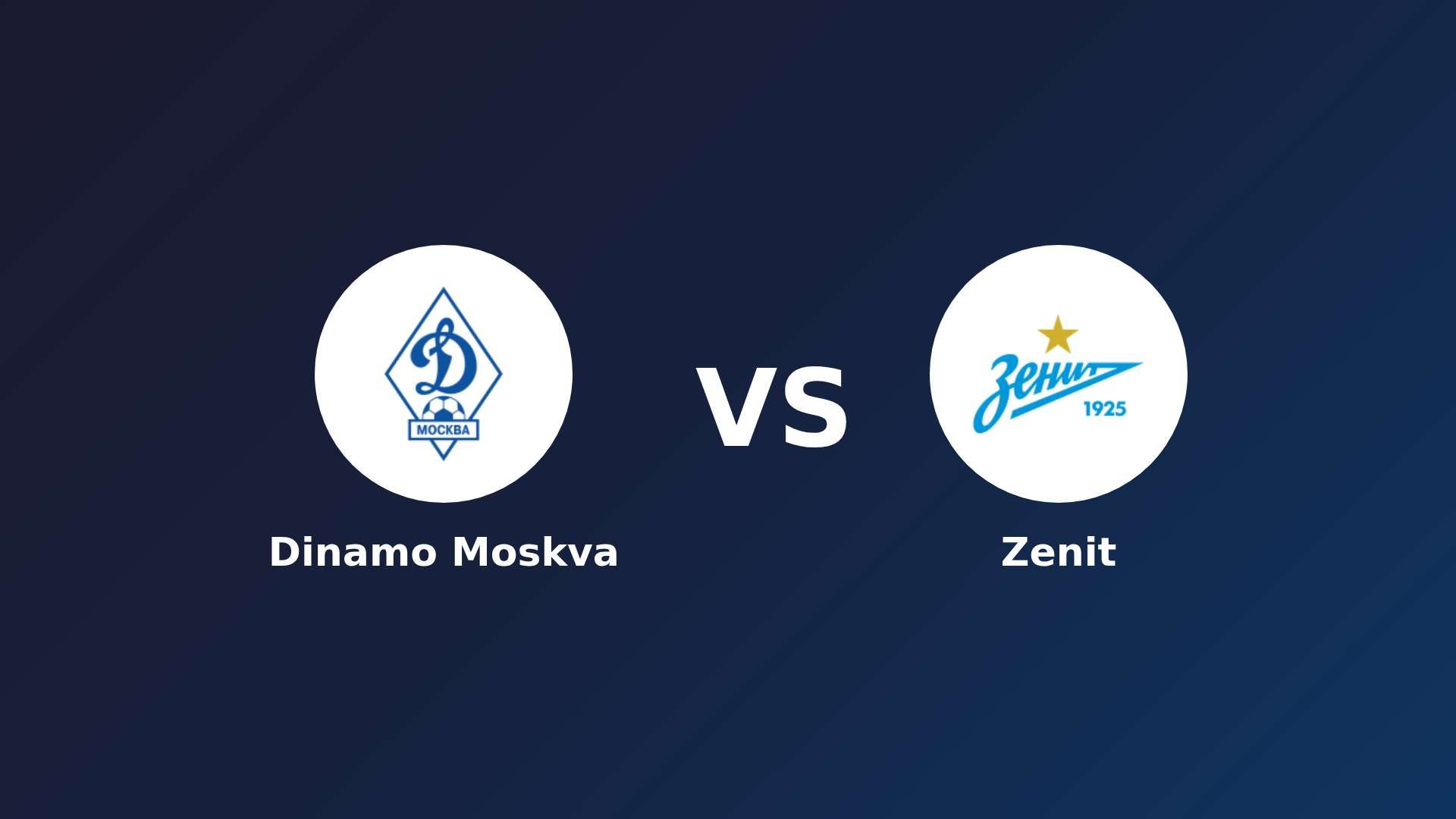 Dinamo Moskva vs Zenit