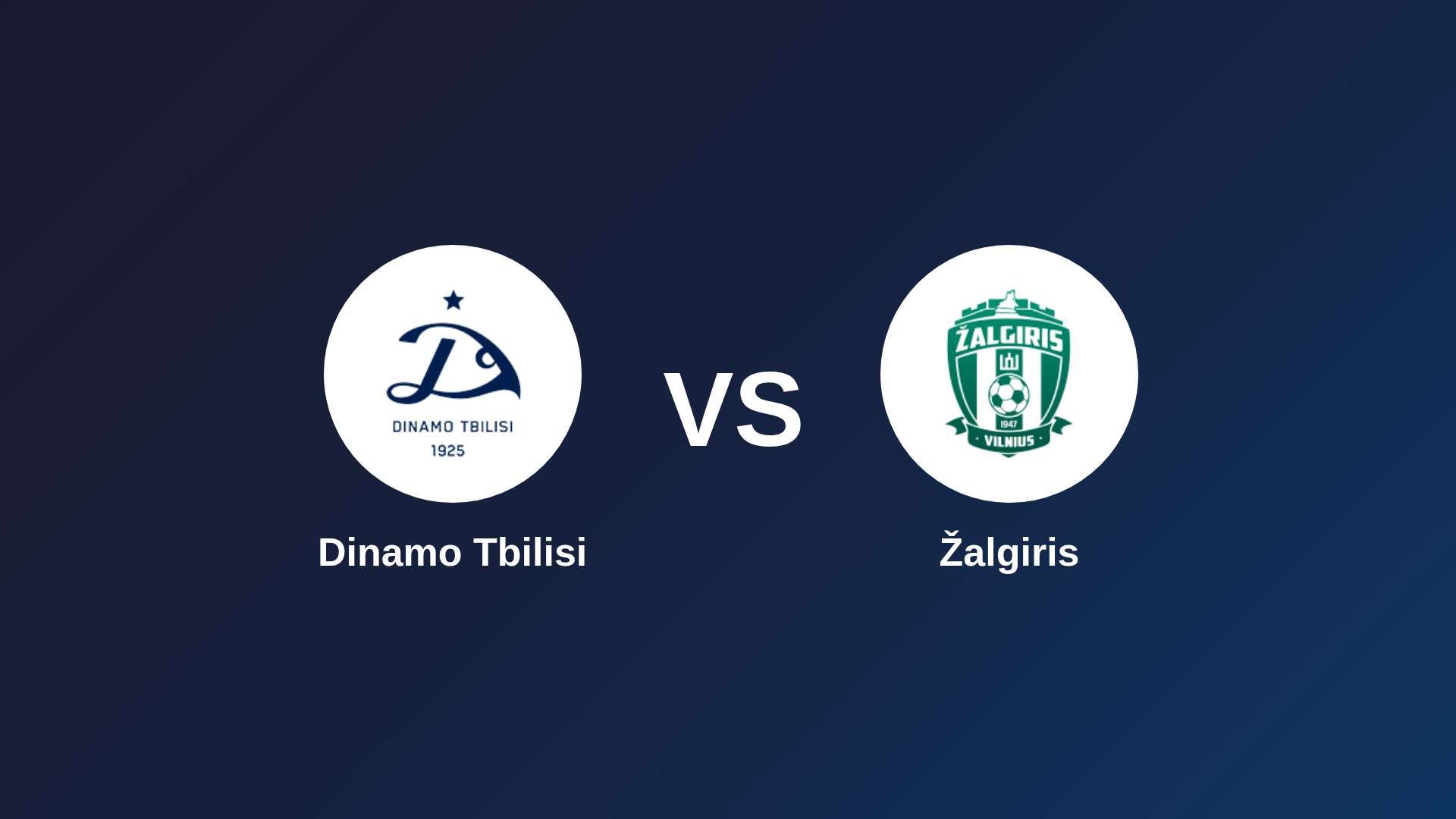 Dinamo Tbilisi vs Žalgiris