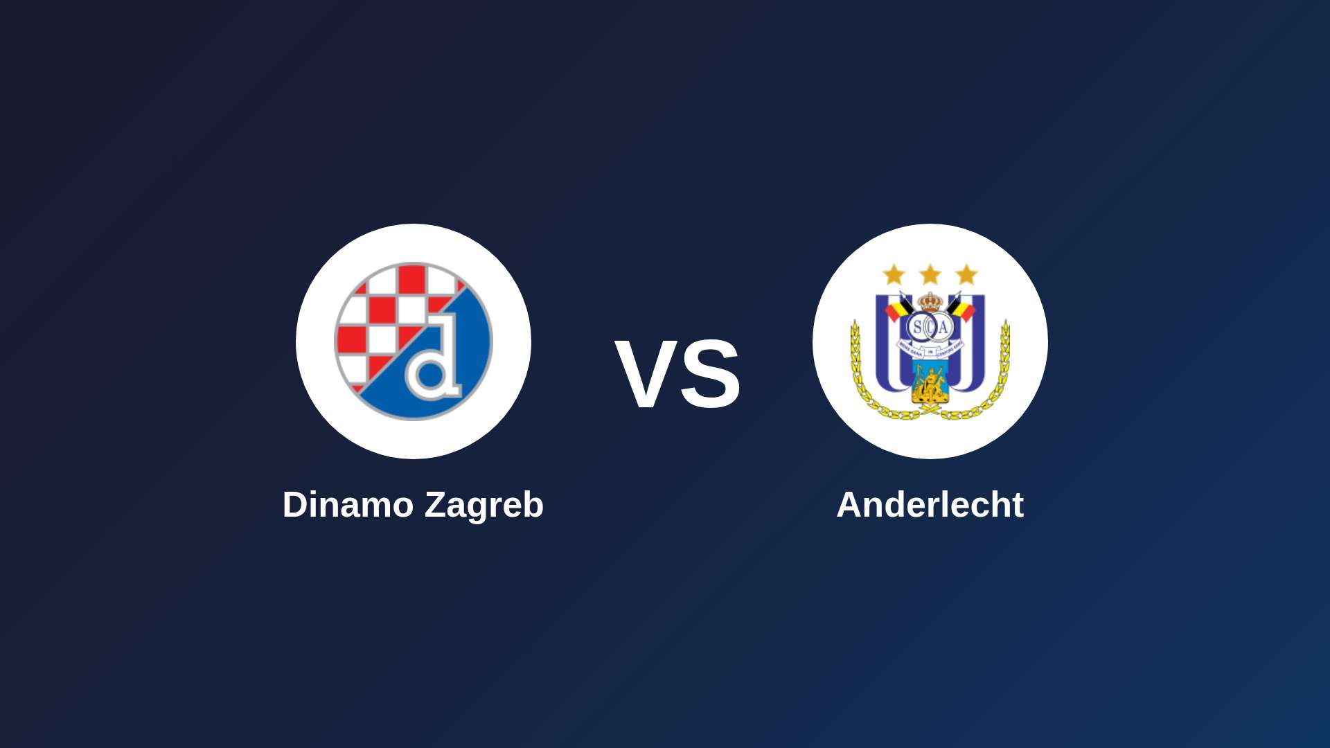 Dinamo Zagreb vs Anderlecht