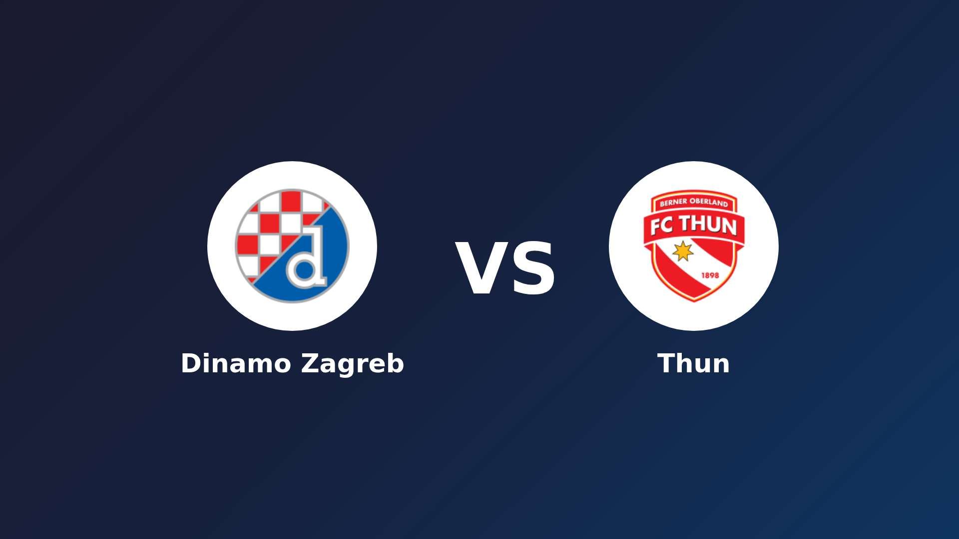 Dinamo Zagreb vs Thun
