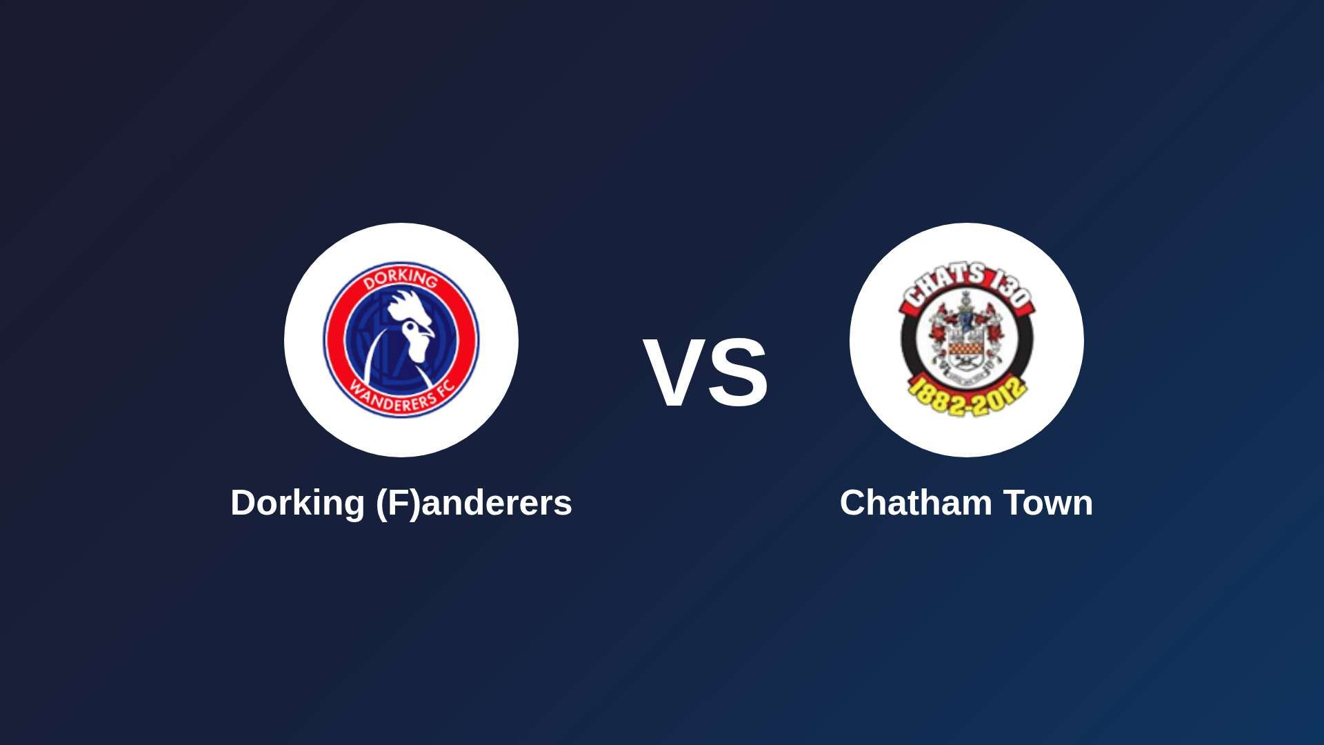 Dorking (F)anderers vs Chatham Town
