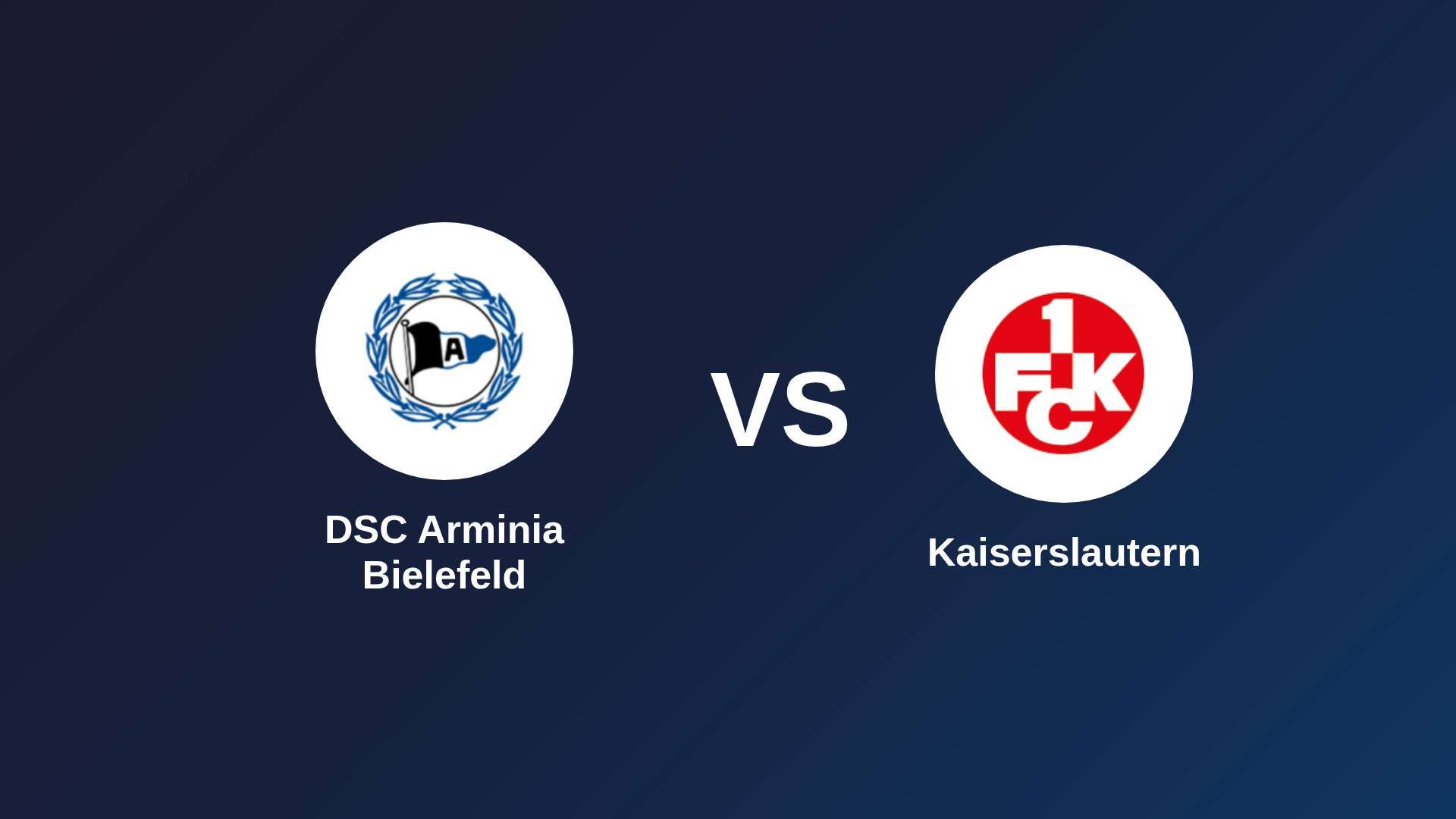 DSC Arminia Bielefeld vs Kaiserslautern