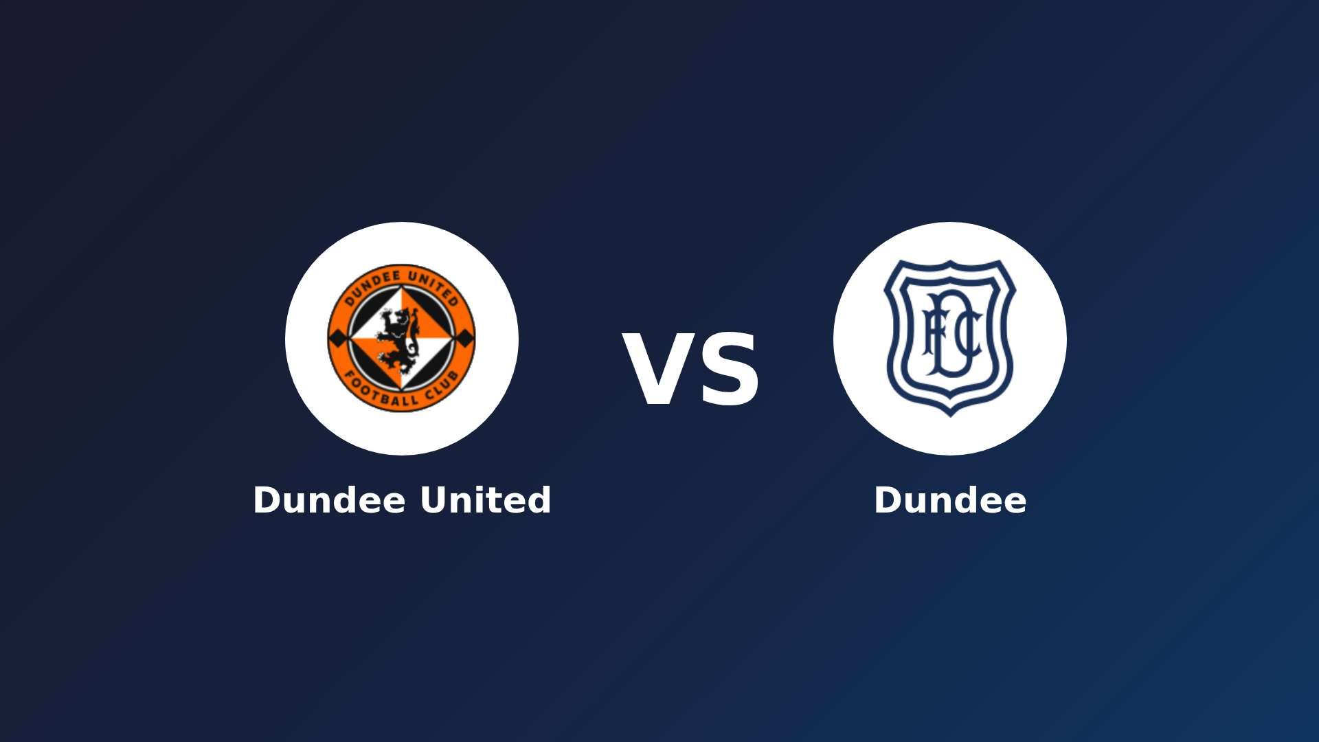 Dundee United vs Dundee