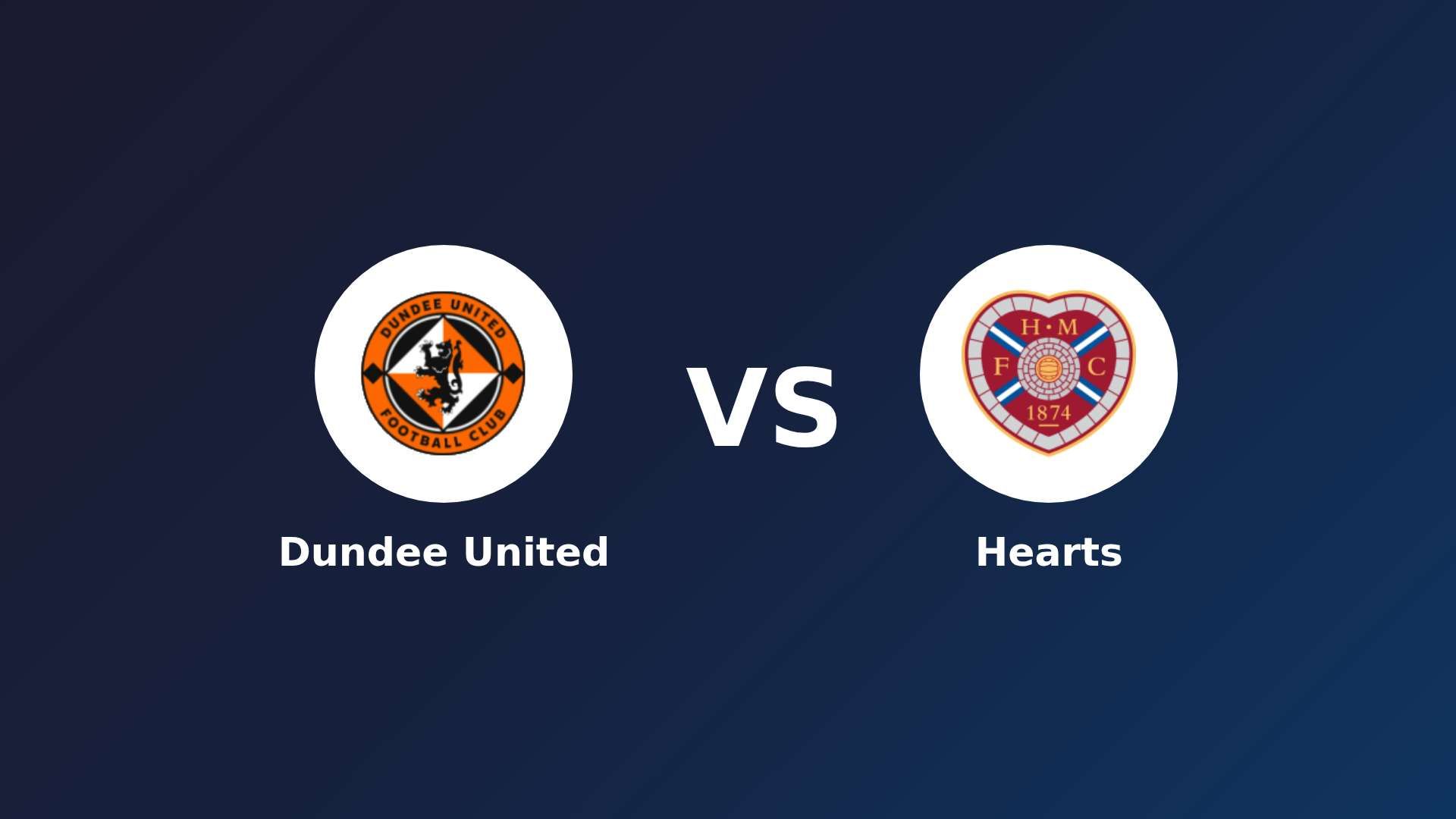 Dundee United vs Hearts
