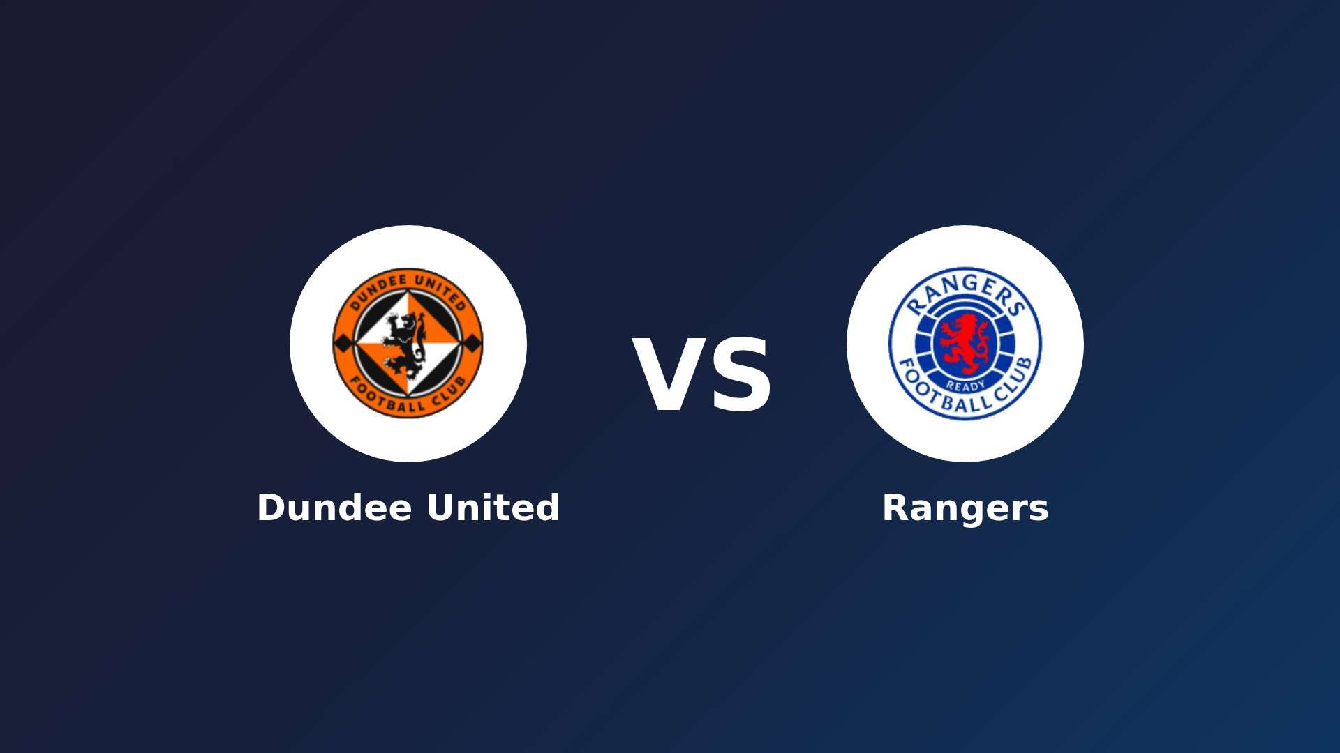 Dundee United vs Rangers