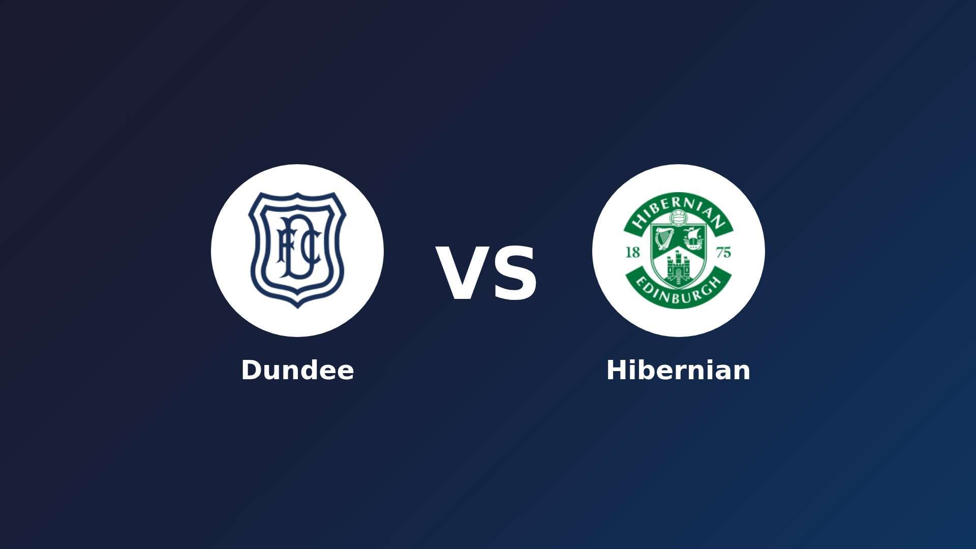 Dundee vs Hibernian