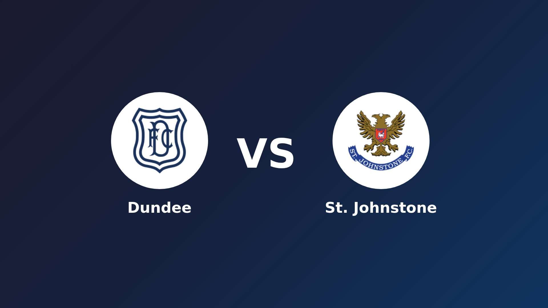 Dundee vs St. Johnstone