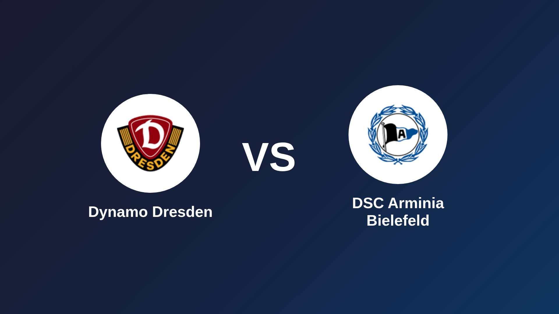 Dynamo Dresden vs DSC Arminia Bielefeld