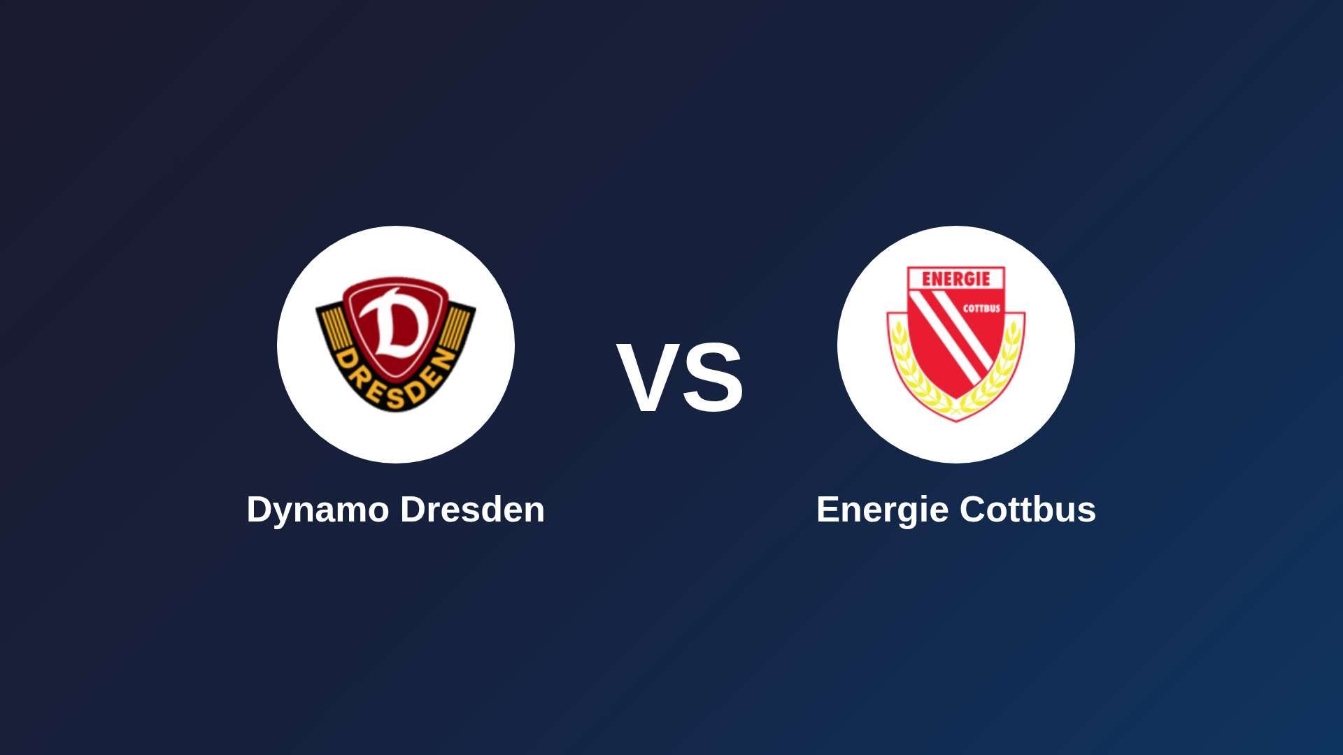 Dynamo Dresden vs Energie Cottbus