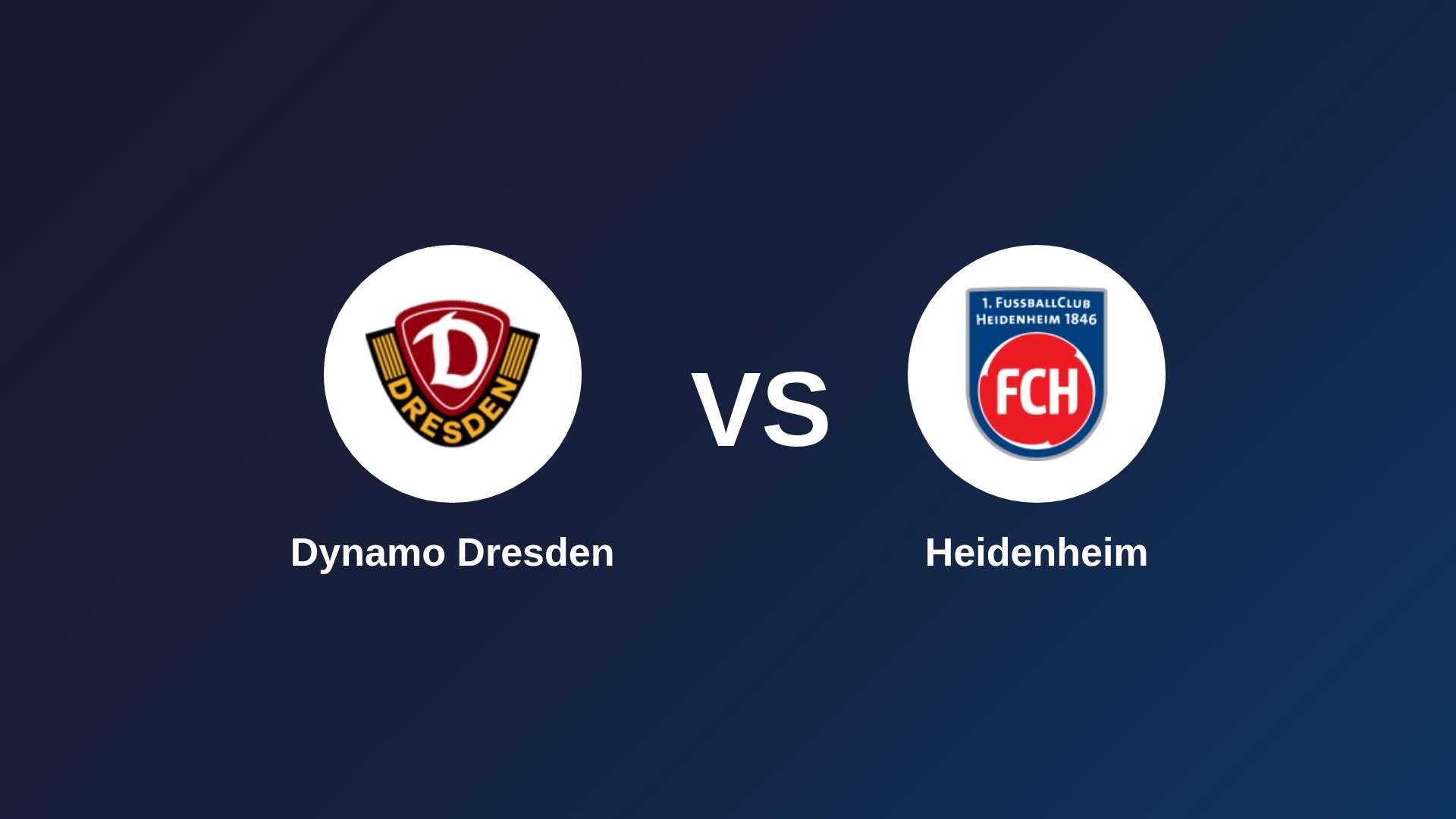 Dynamo Dresden vs Heidenheim