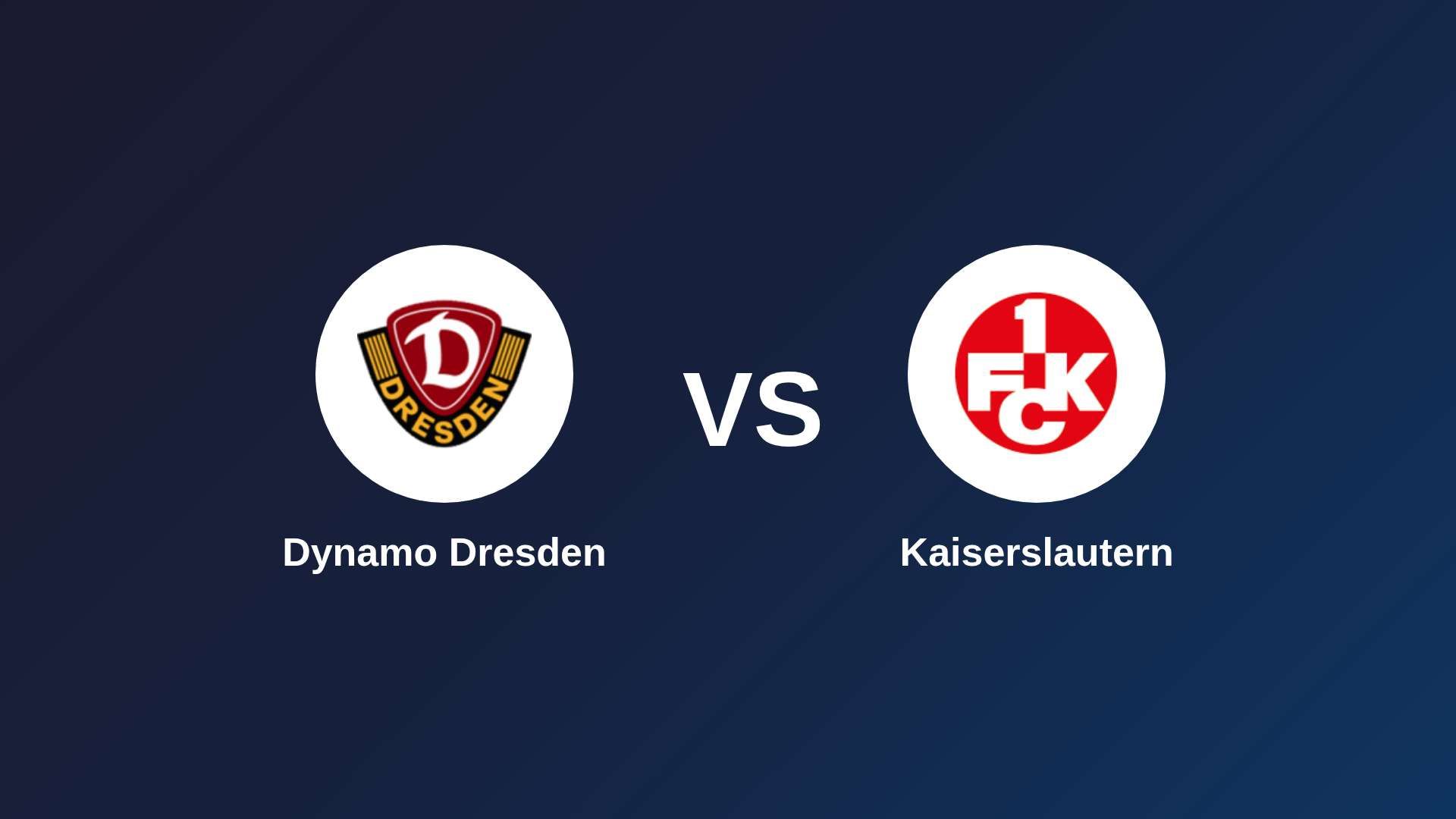 Dynamo Dresden vs Kaiserslautern