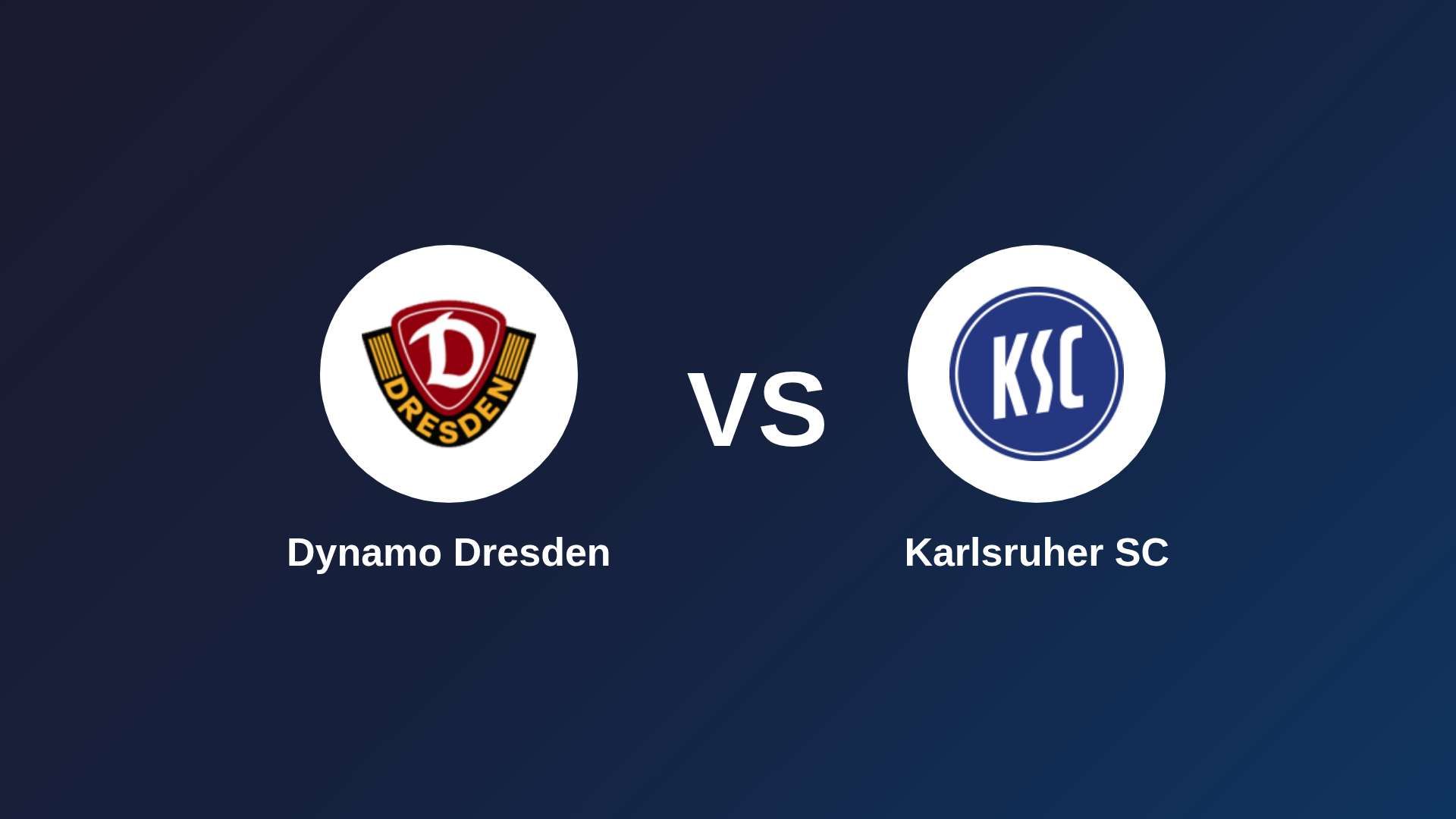 Dynamo Dresden vs Karlsruher SC