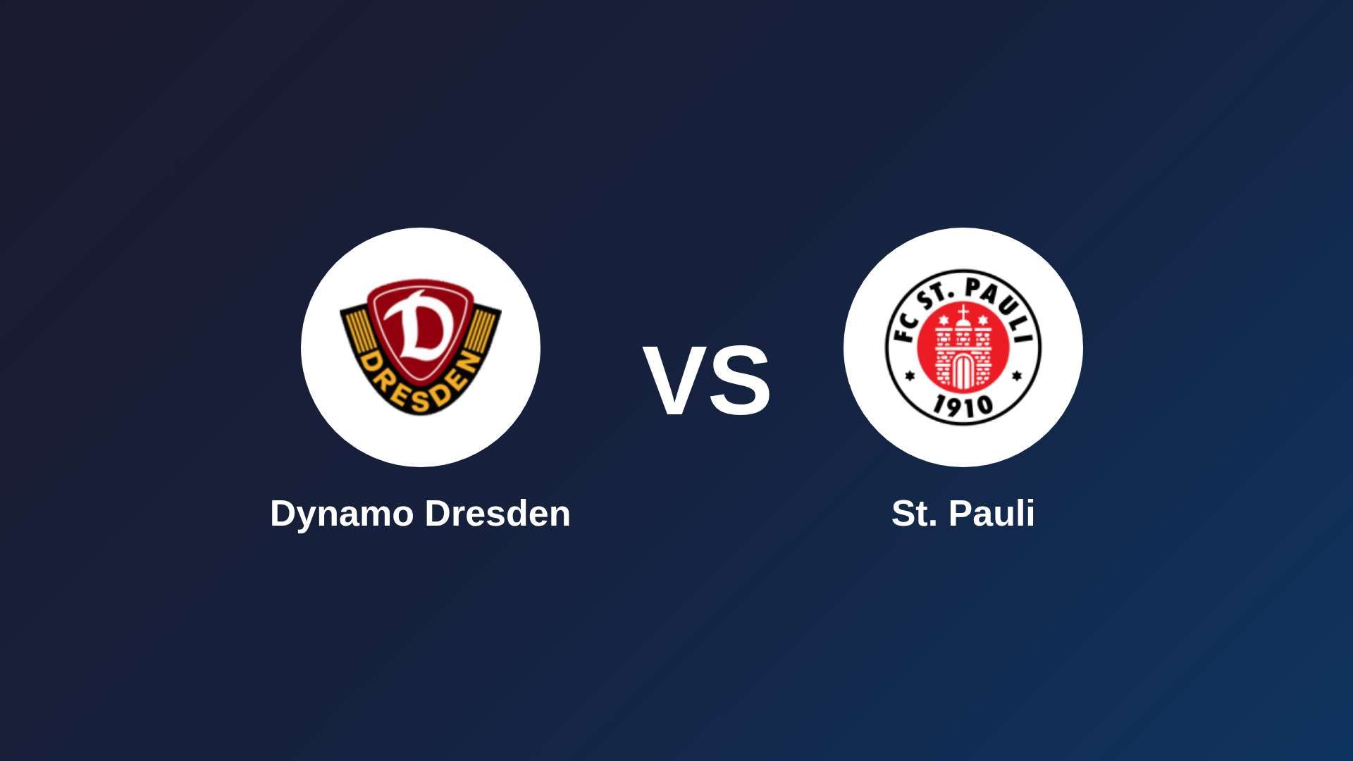 Dynamo Dresden vs St. Pauli