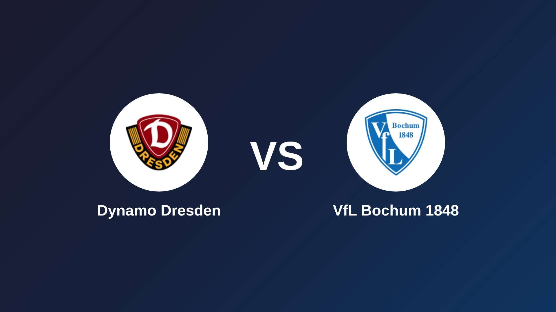 Dynamo Dresden vs VfL Bochum 1848