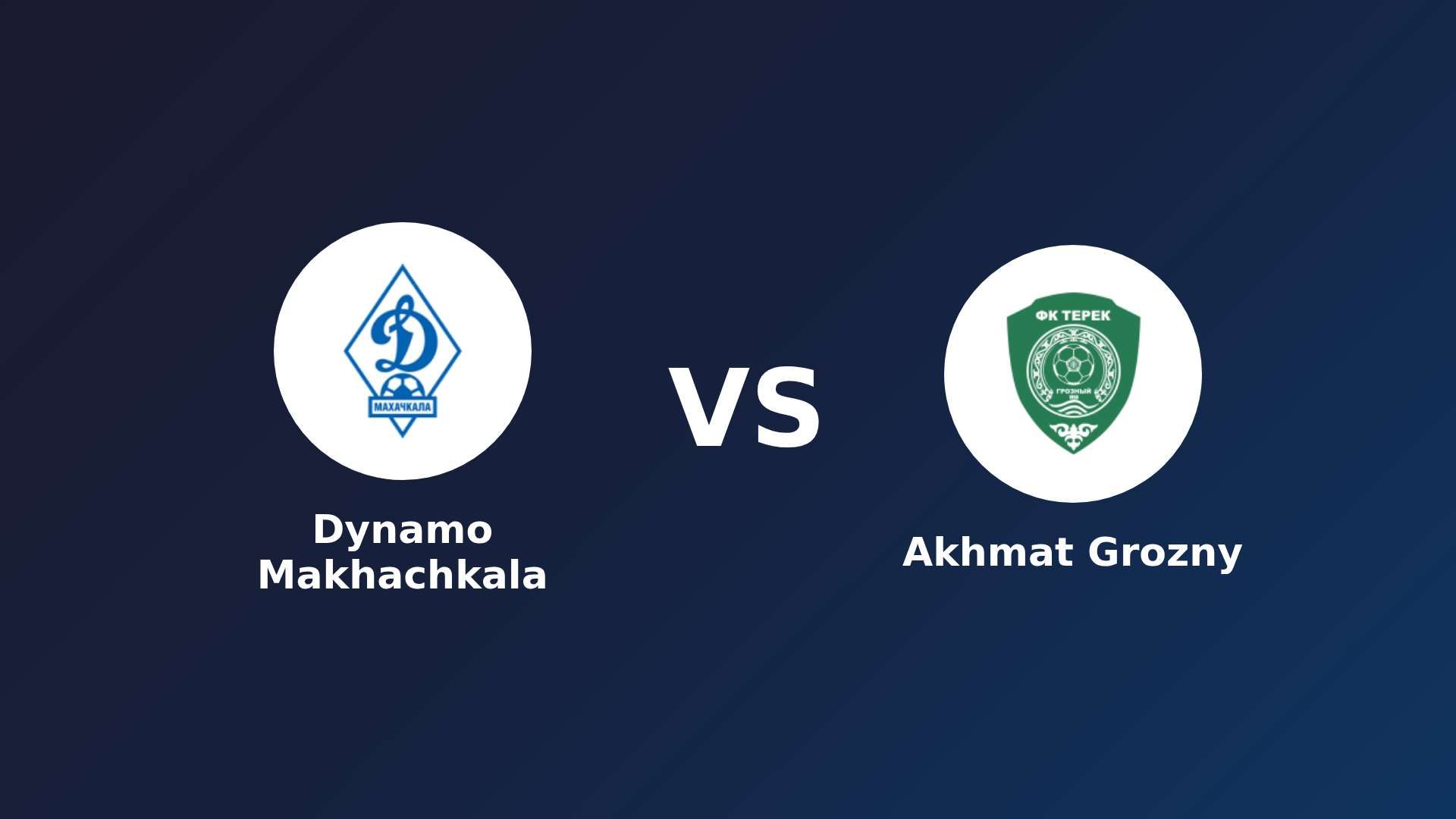 Dynamo Makhachkala vs Akhmat Grozny