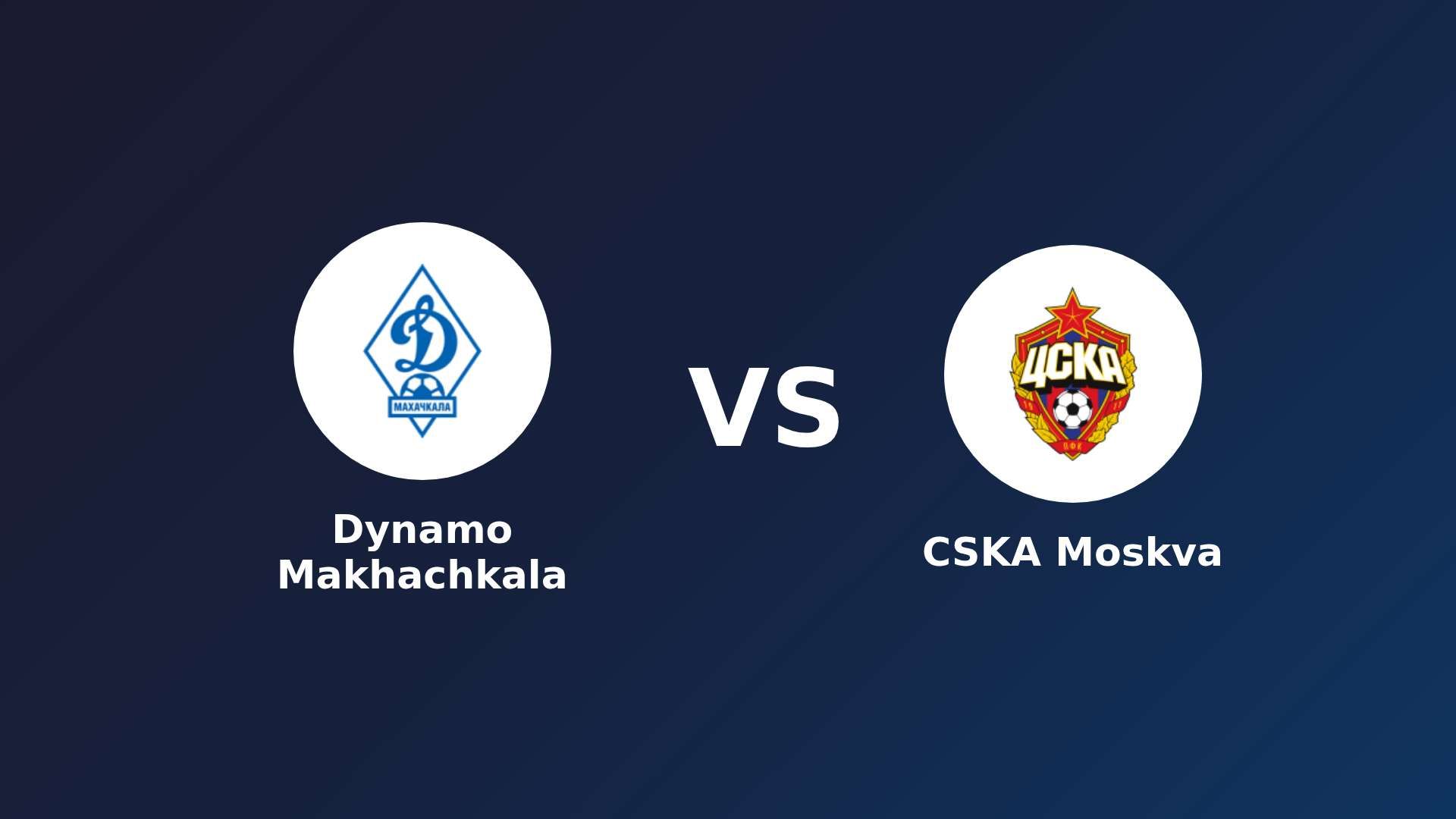 Dynamo Makhachkala vs CSKA Moskva