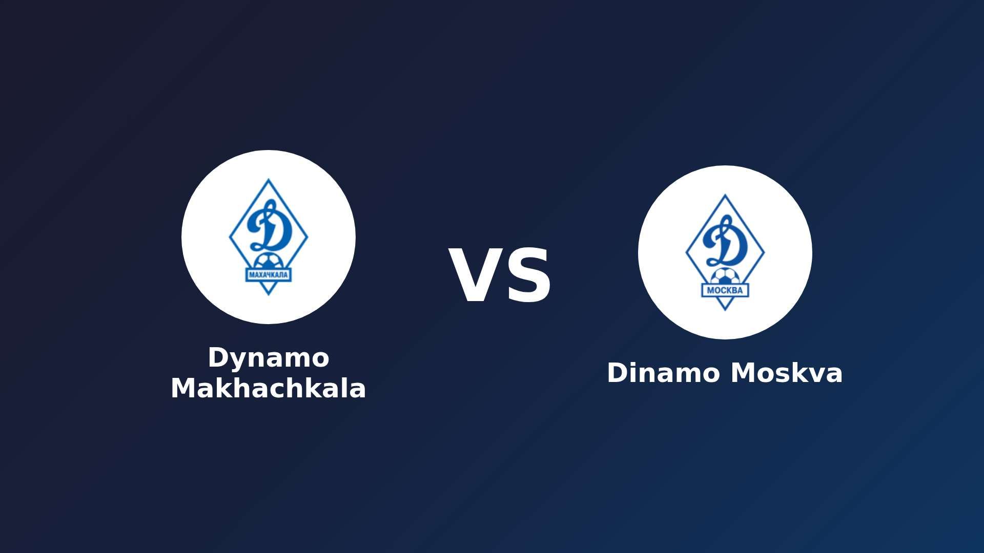 Dynamo Makhachkala vs Dinamo Moskva