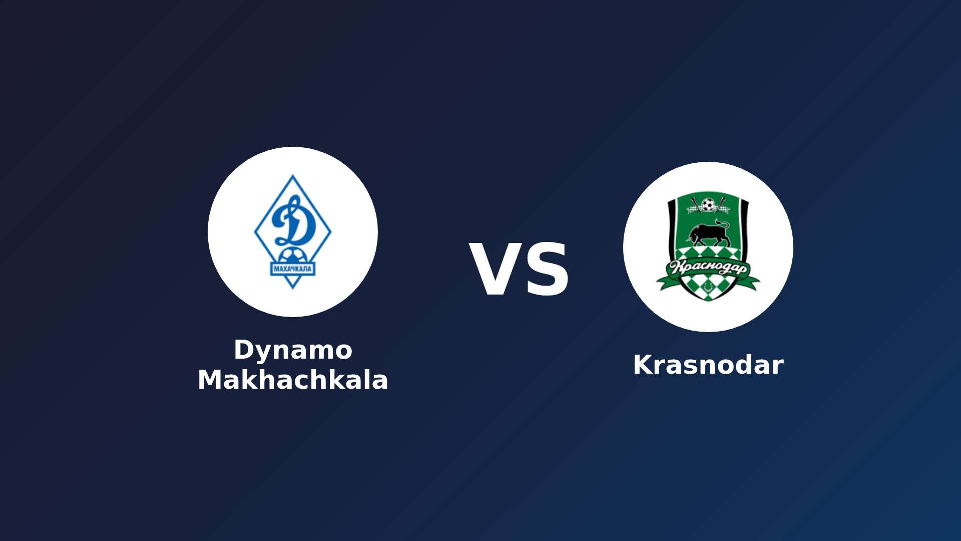 Dynamo Makhachkala vs Krasnodar